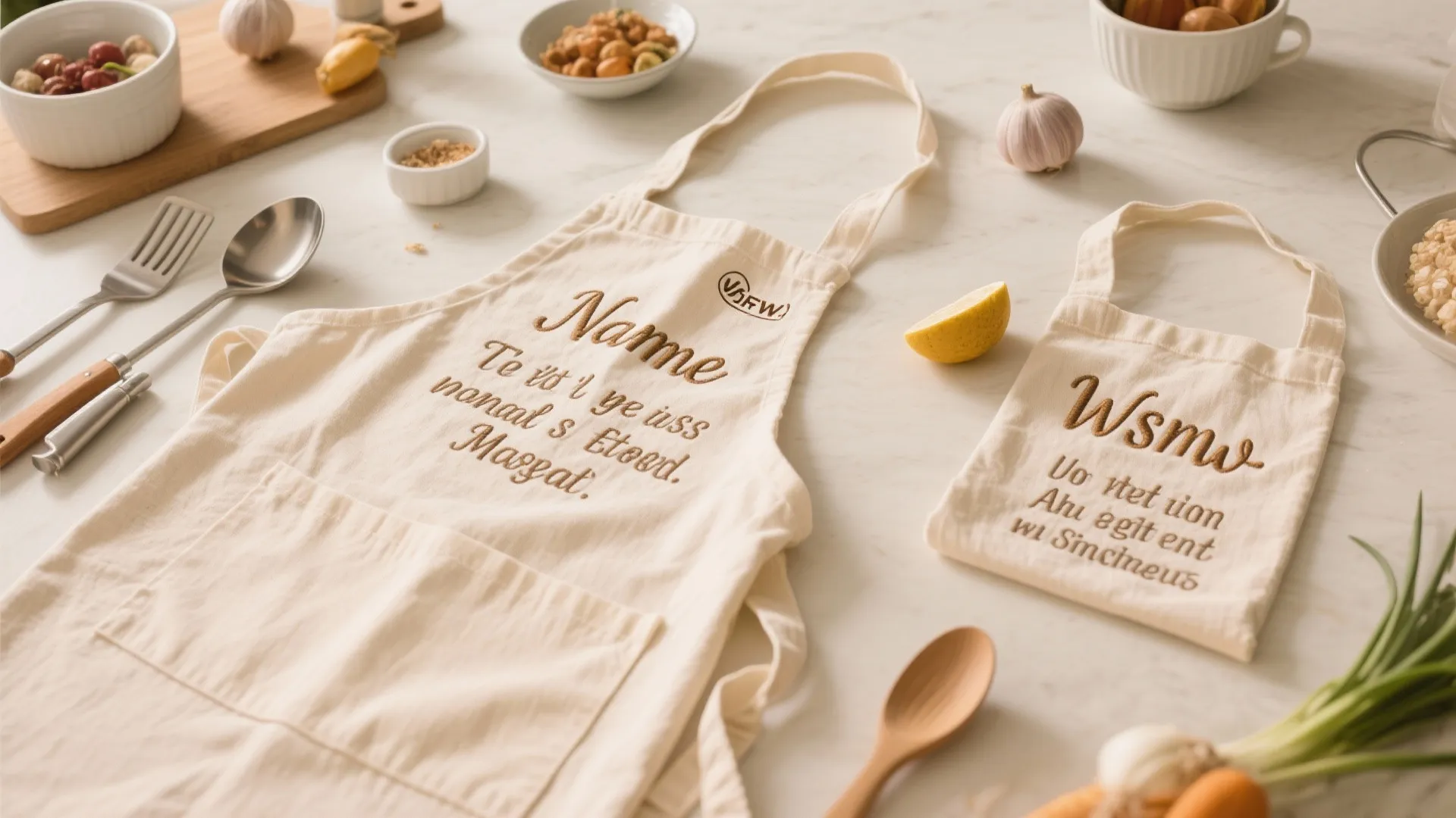 6. Personalized Aprons