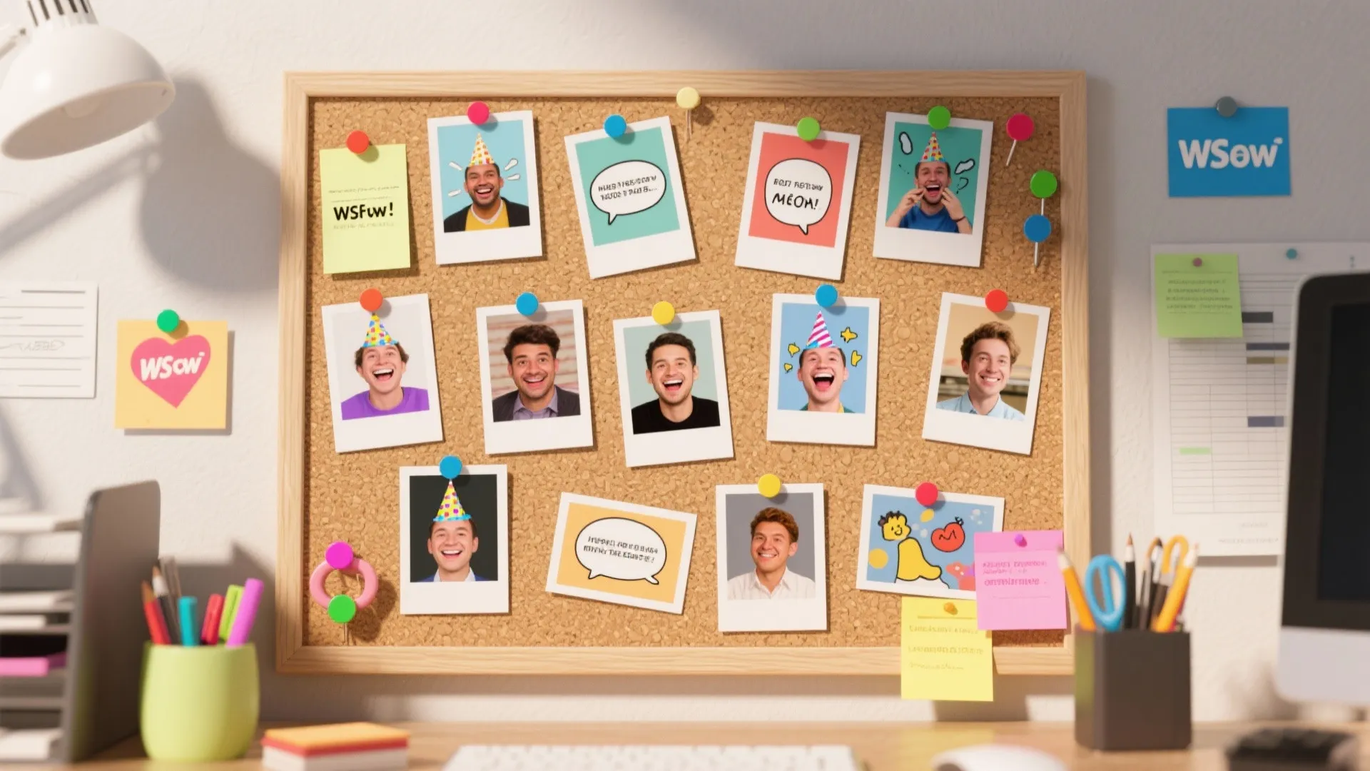 8. Personalized Meme Wall