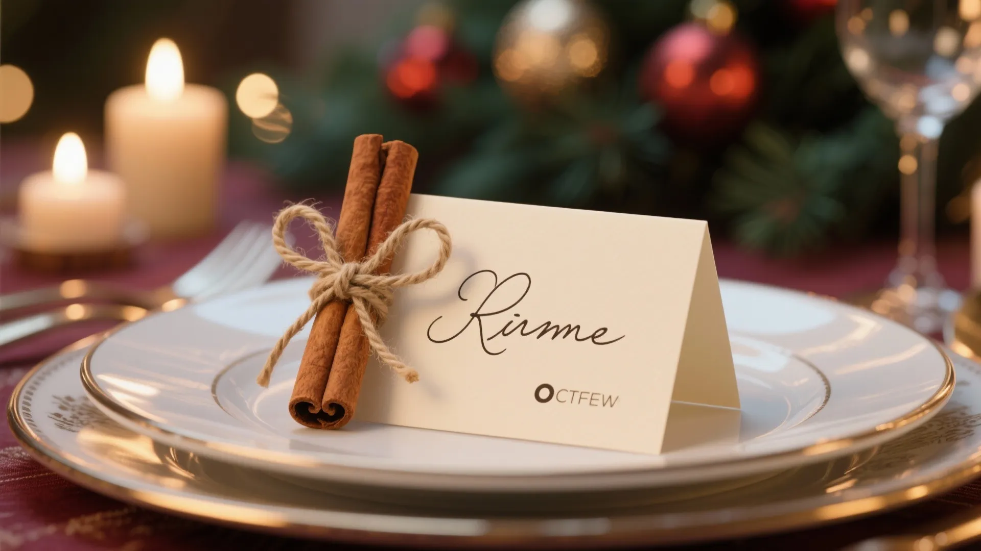 4. Personalized Name Cards