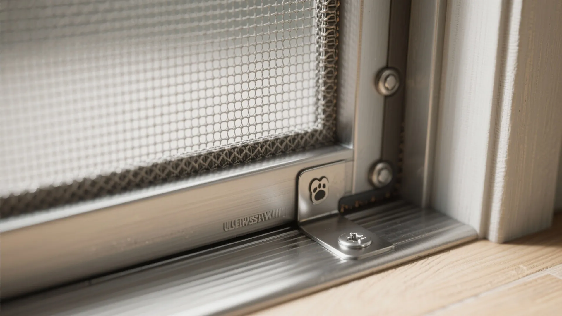 5. Pet-Friendly Screen with Kick Plate and Reinforced Mesh