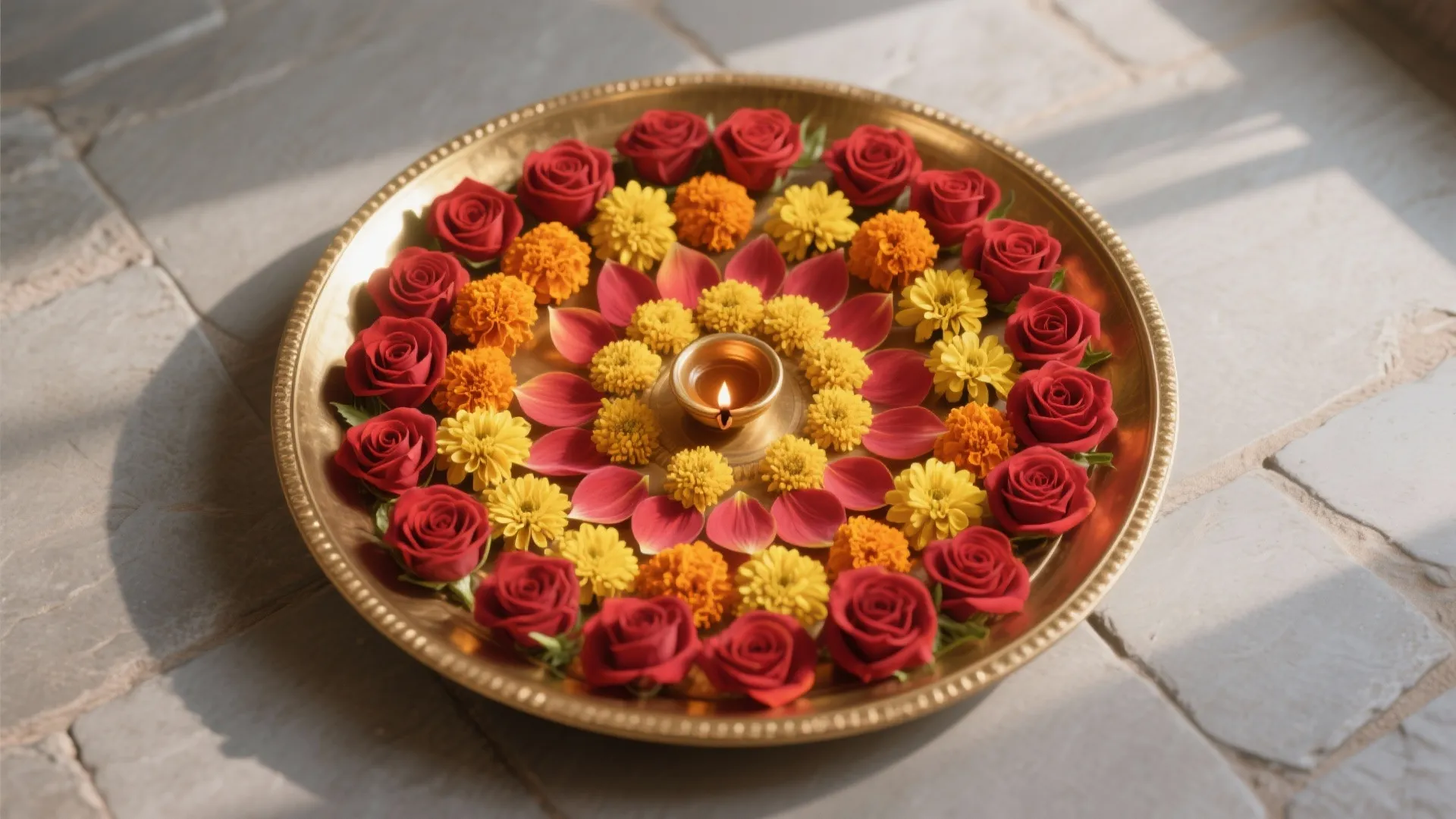 Petal Rangoli and Gradient Carpets