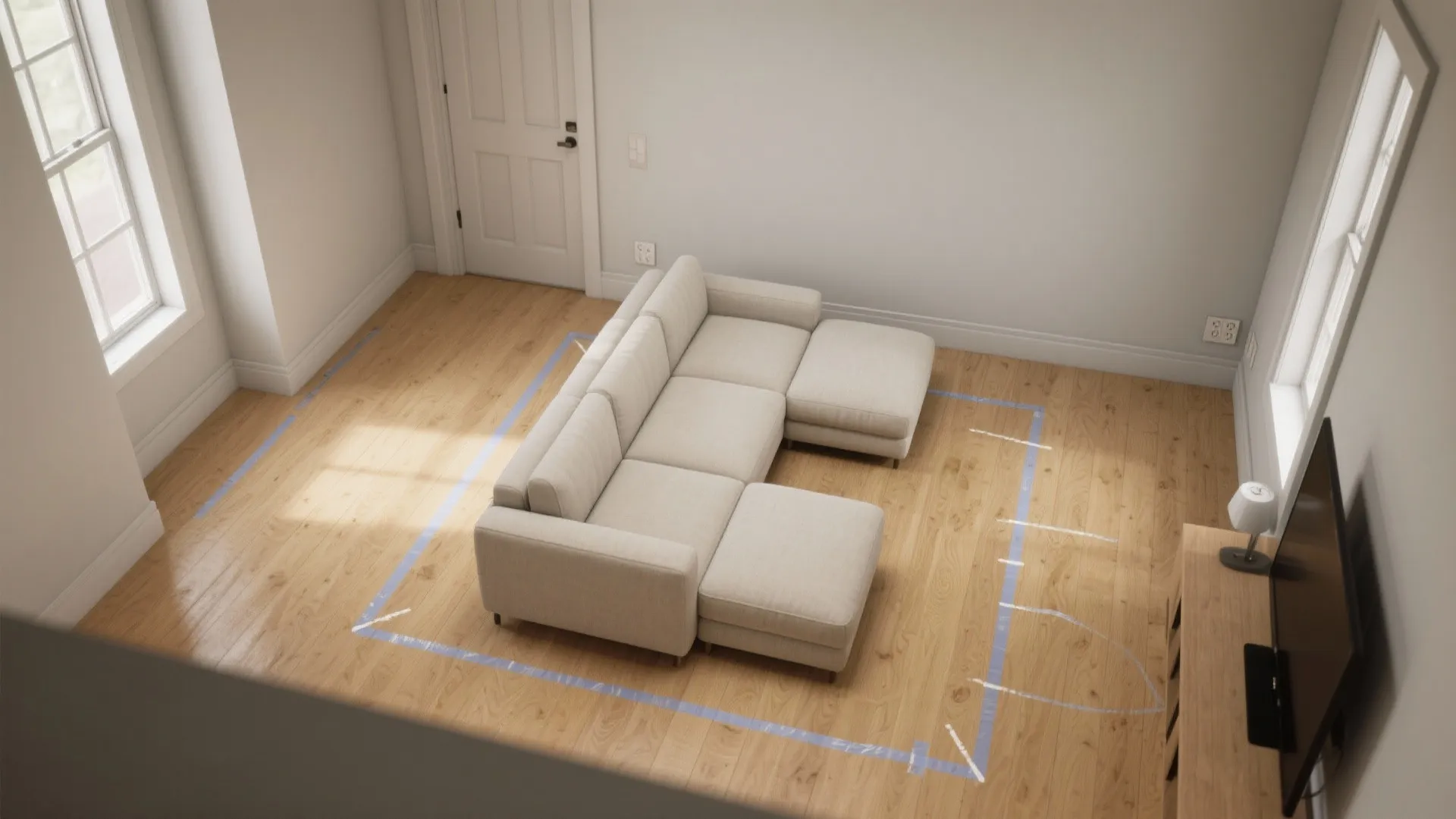 3) Choose a petite chaise sectional (reversible if possible)