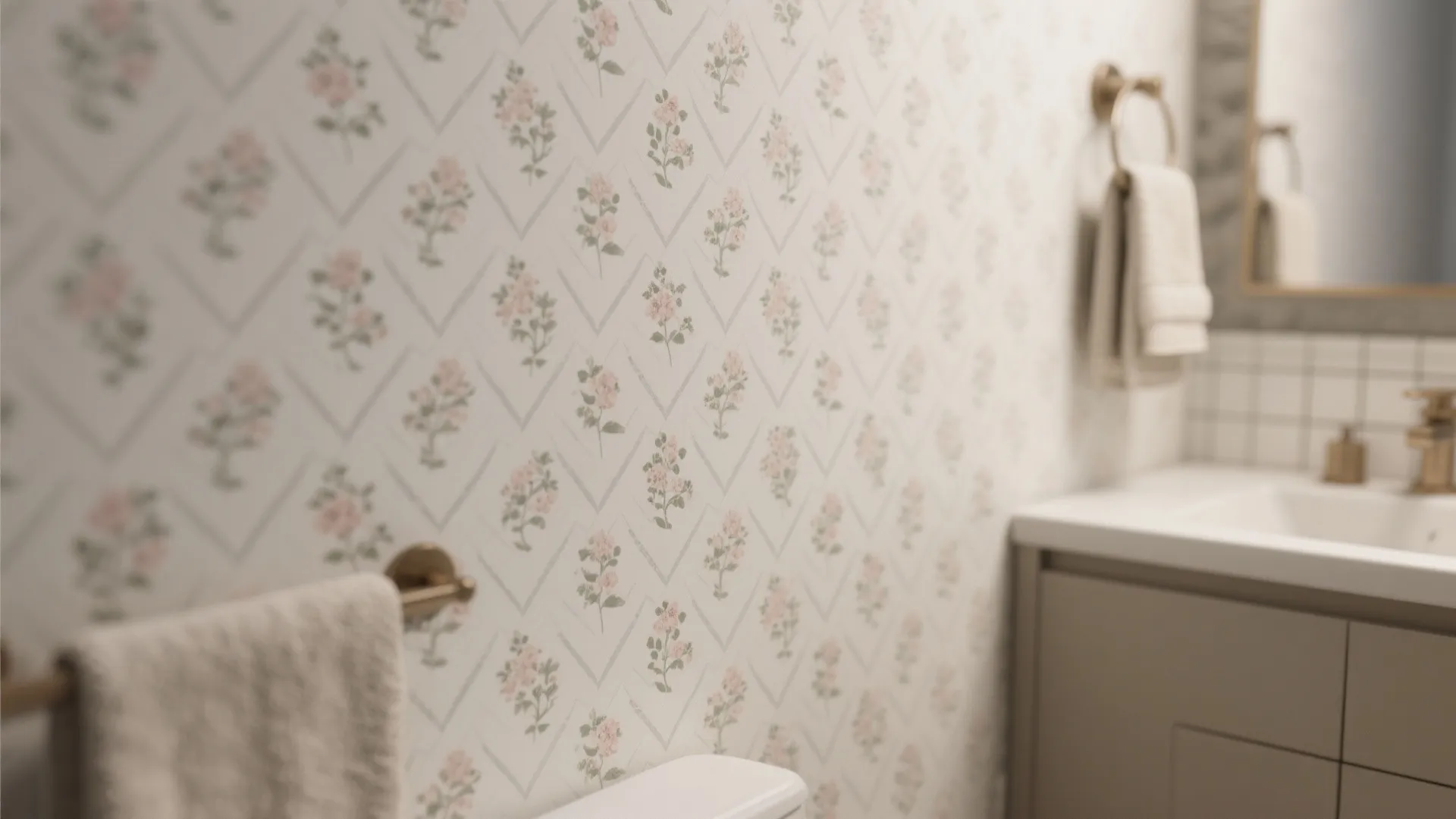 2. Petite, scale-appropriate patterns to make space feel bigger