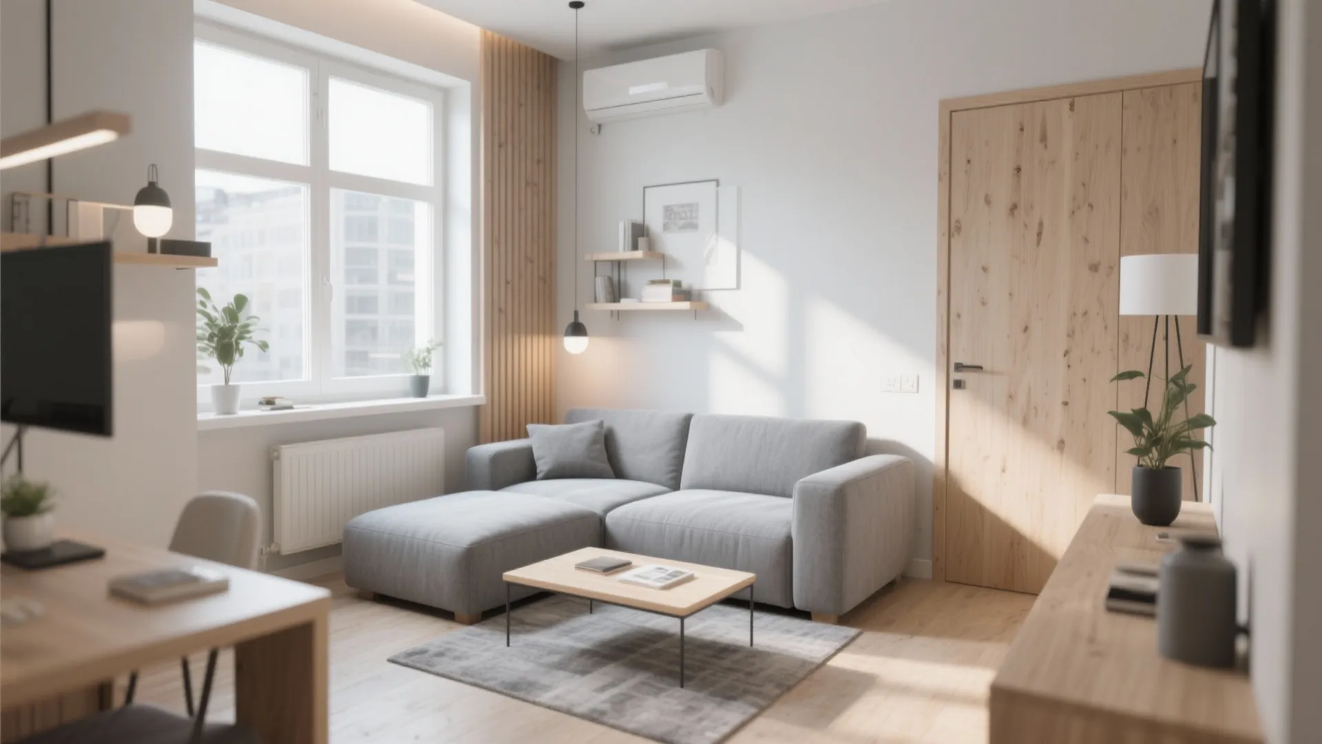 9. Petite Sectional for Studio Apartments