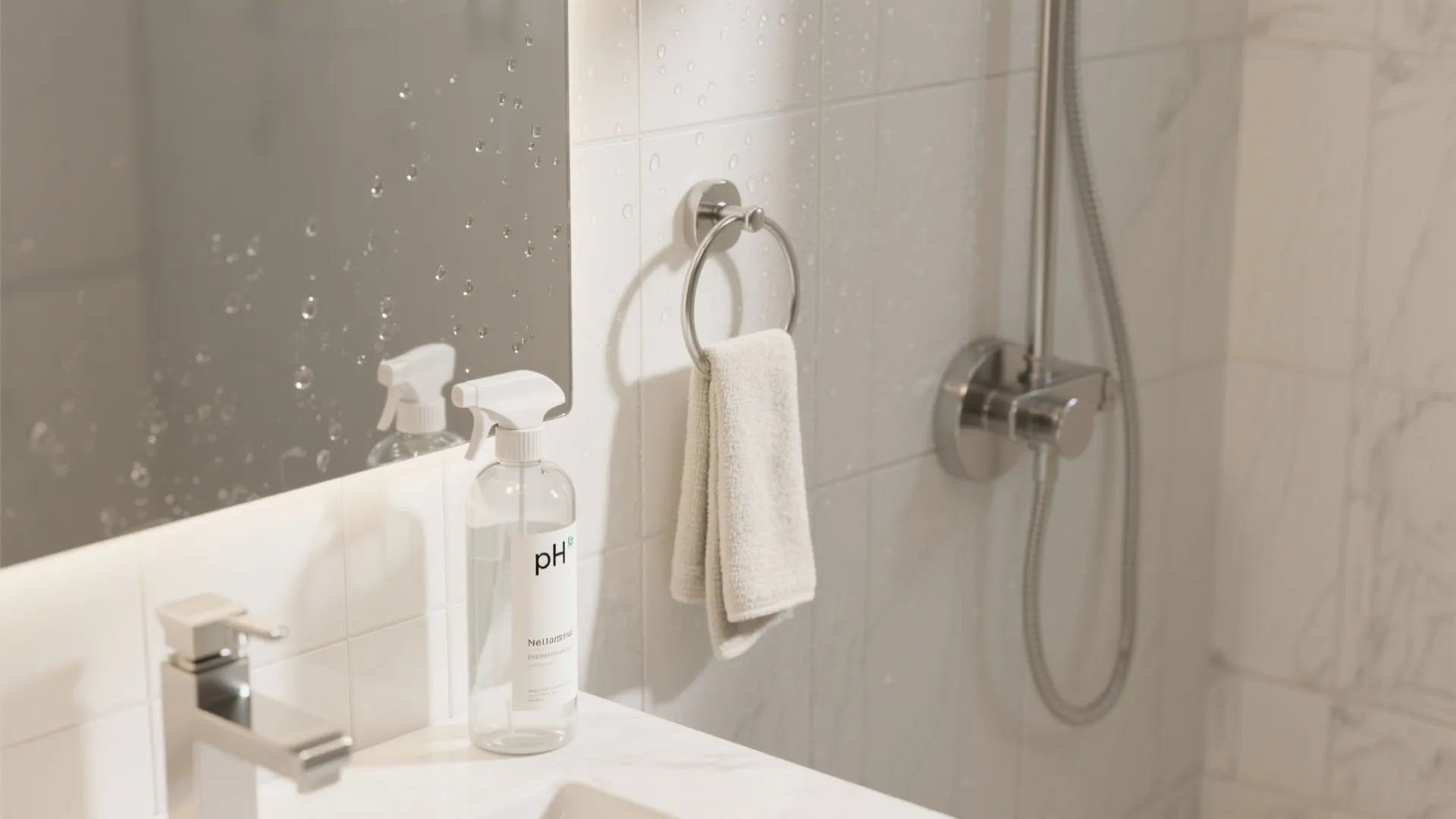 Clean Daily with pH-Neutral Solutions for Soap Scum