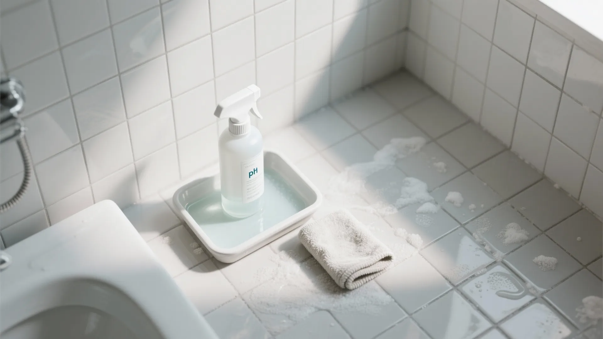 pH-Neutral Cleaner + Microfiber Agitation