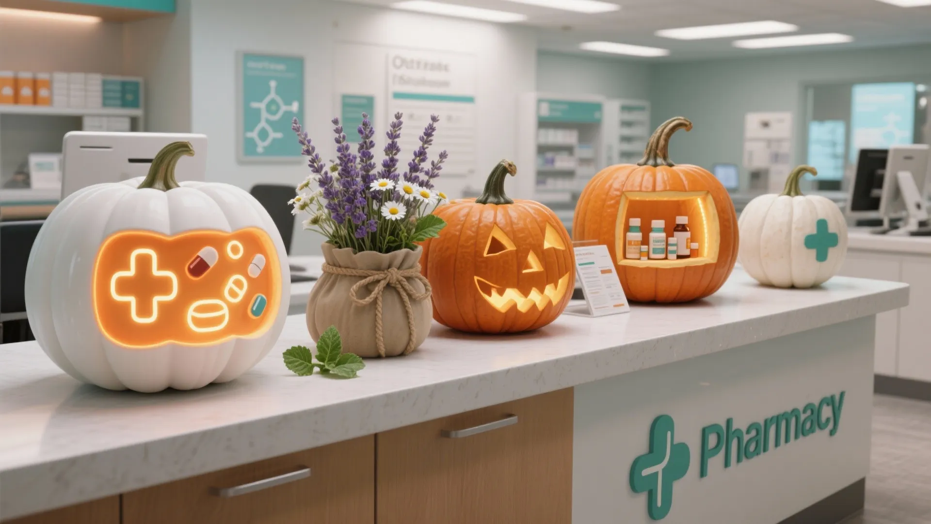 Pharmacy Pumpkin Decorating Ideas That Turn Heads in Any Workspace: 1 Minute to Create Show-Stopping Pharmacy-Themed Pumpkins That Spark Conversation