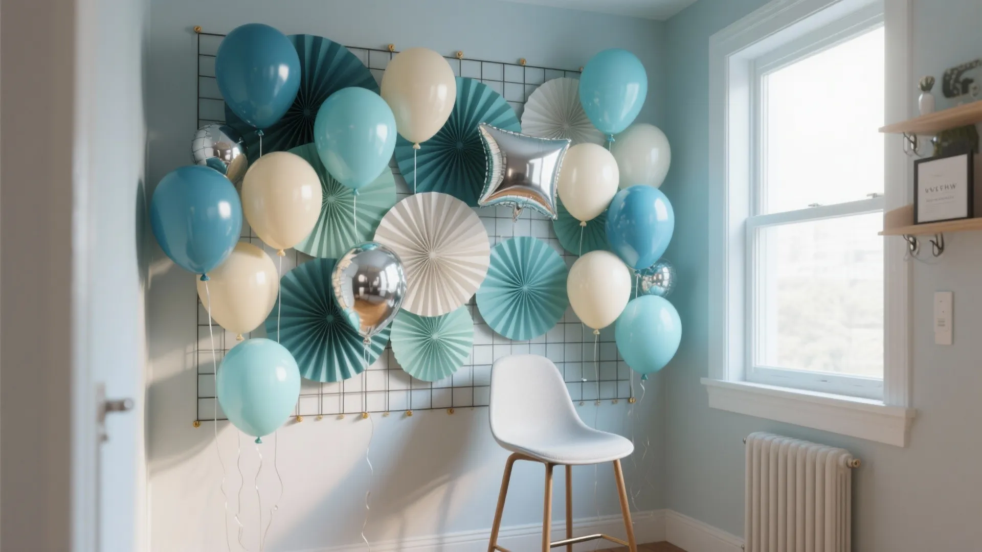 Photo-Ready Balloon Backdrop with Mix-and-Match Textures