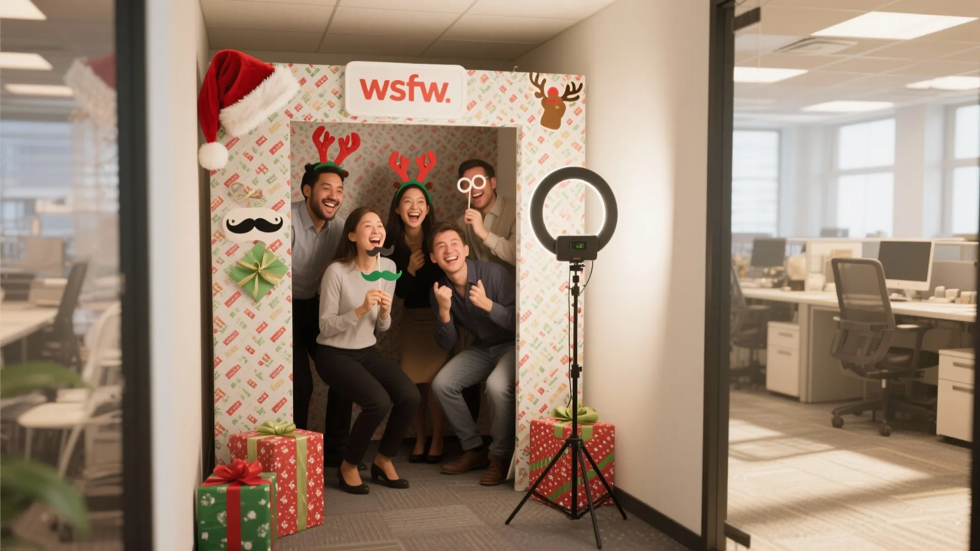4. Holiday Photo Booth & Caption Contest