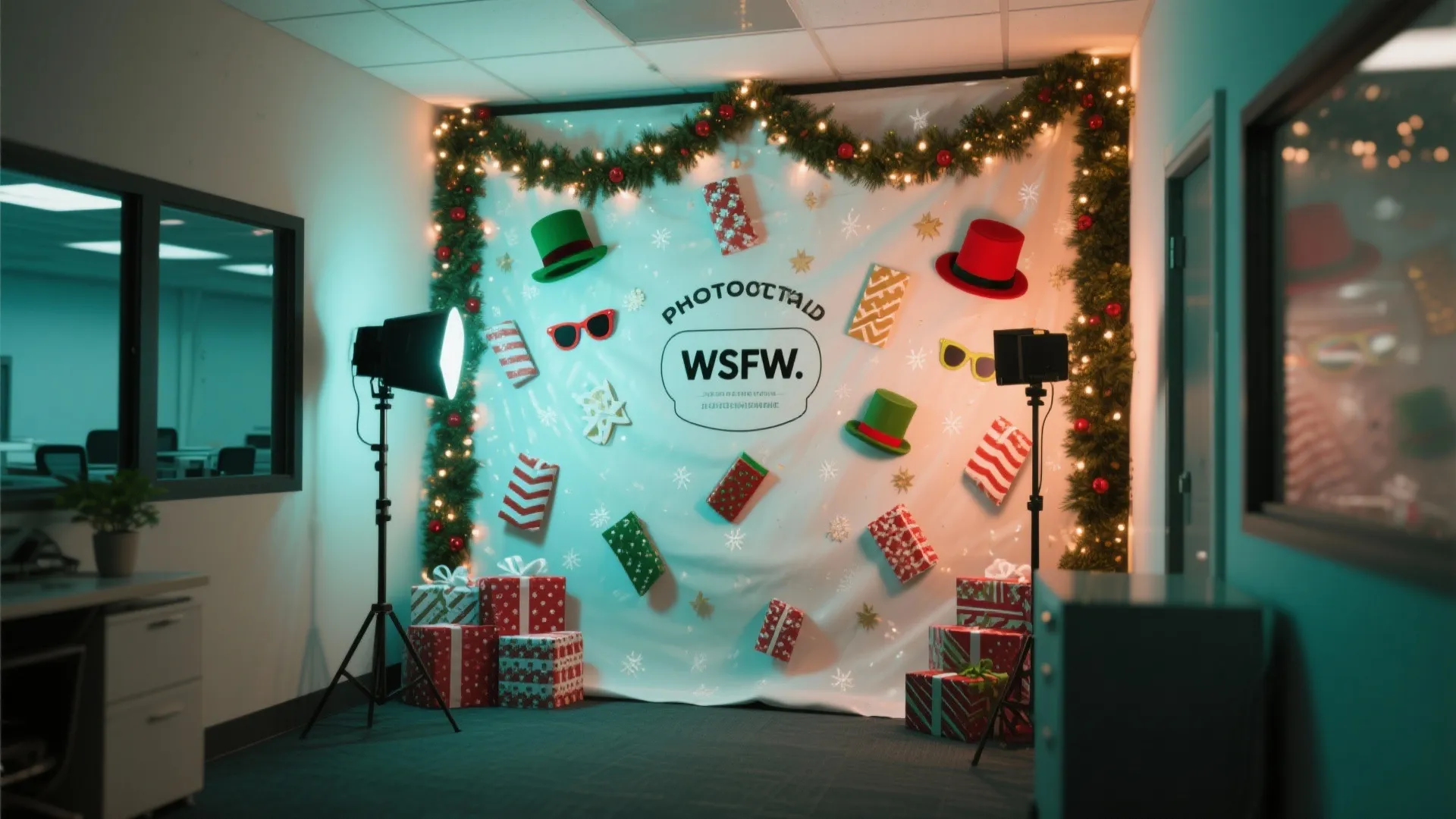 5. Festive Photo Booth Wall