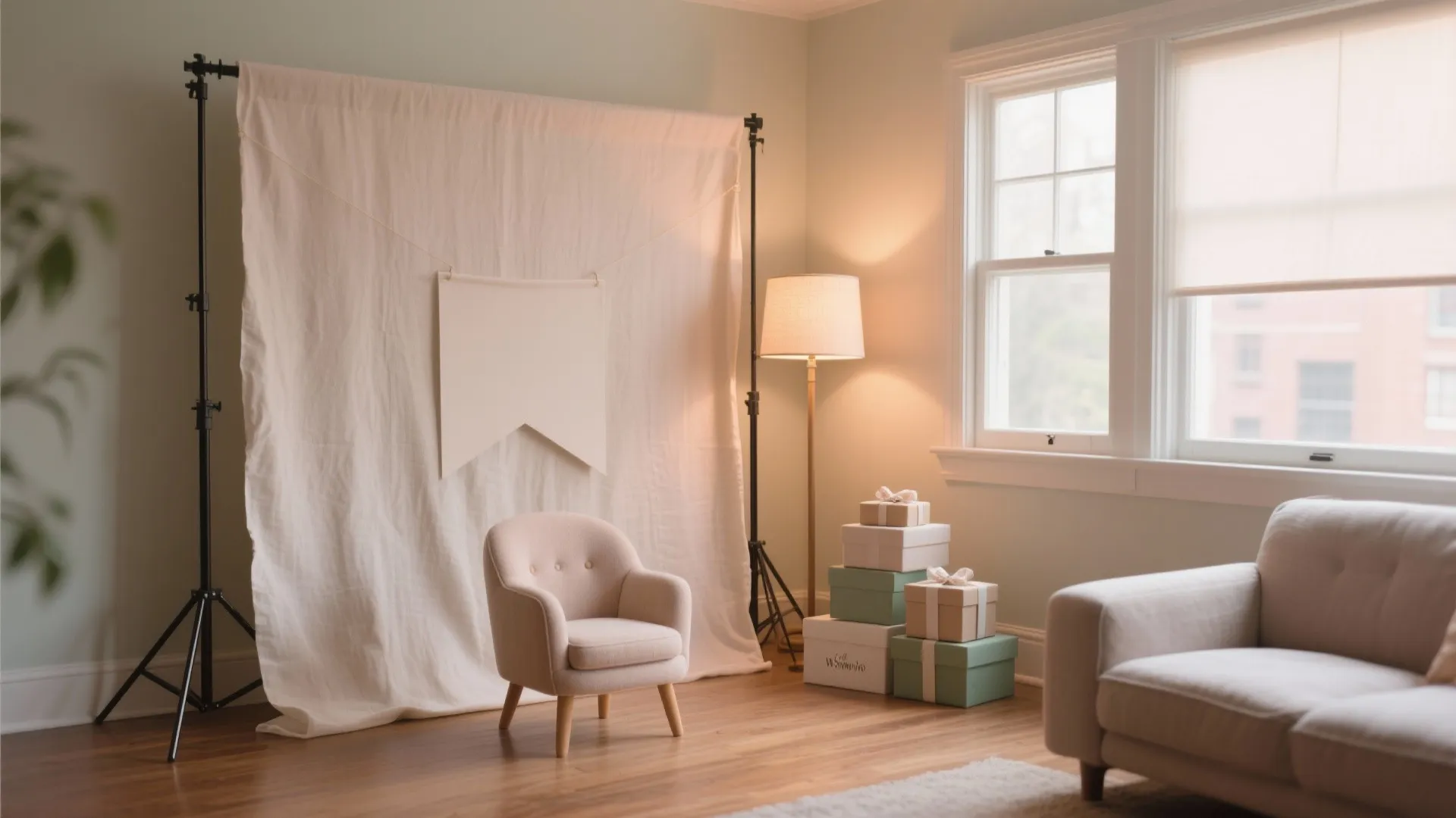 Photo Corner: A Simple Backdrop with Warm Light