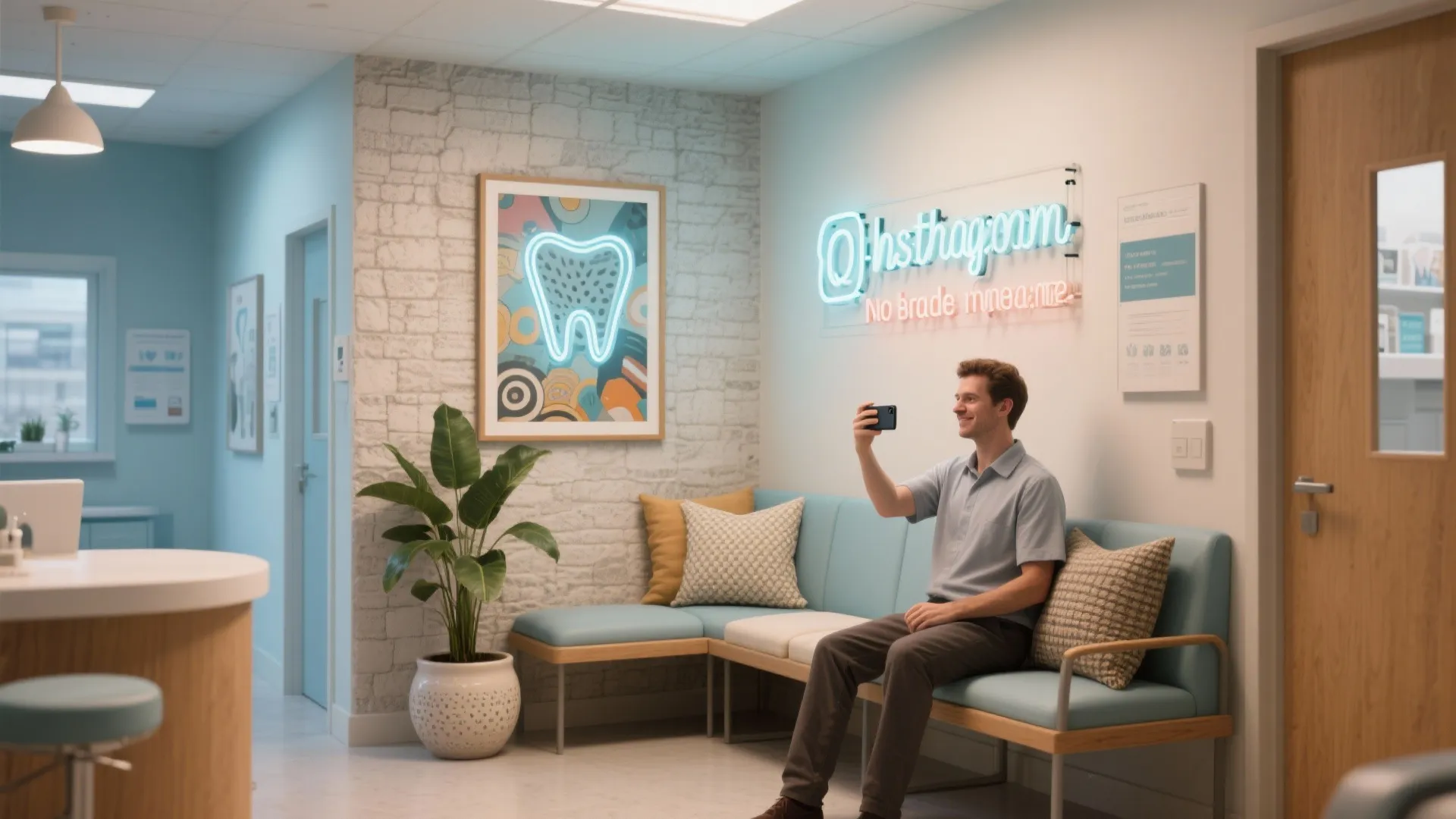 1. Make the waiting experience Instagrammable