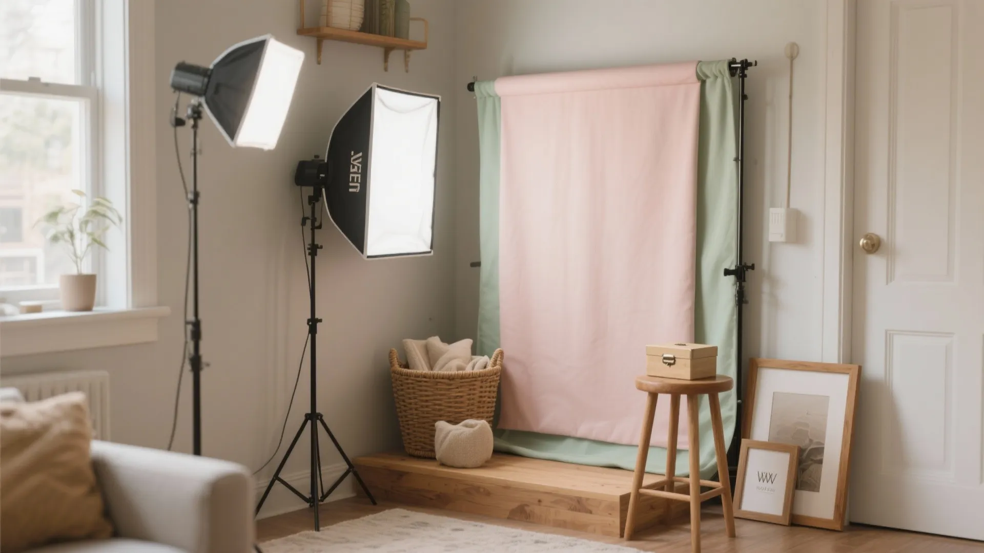 Compact Photo Corner + Keepsake Station