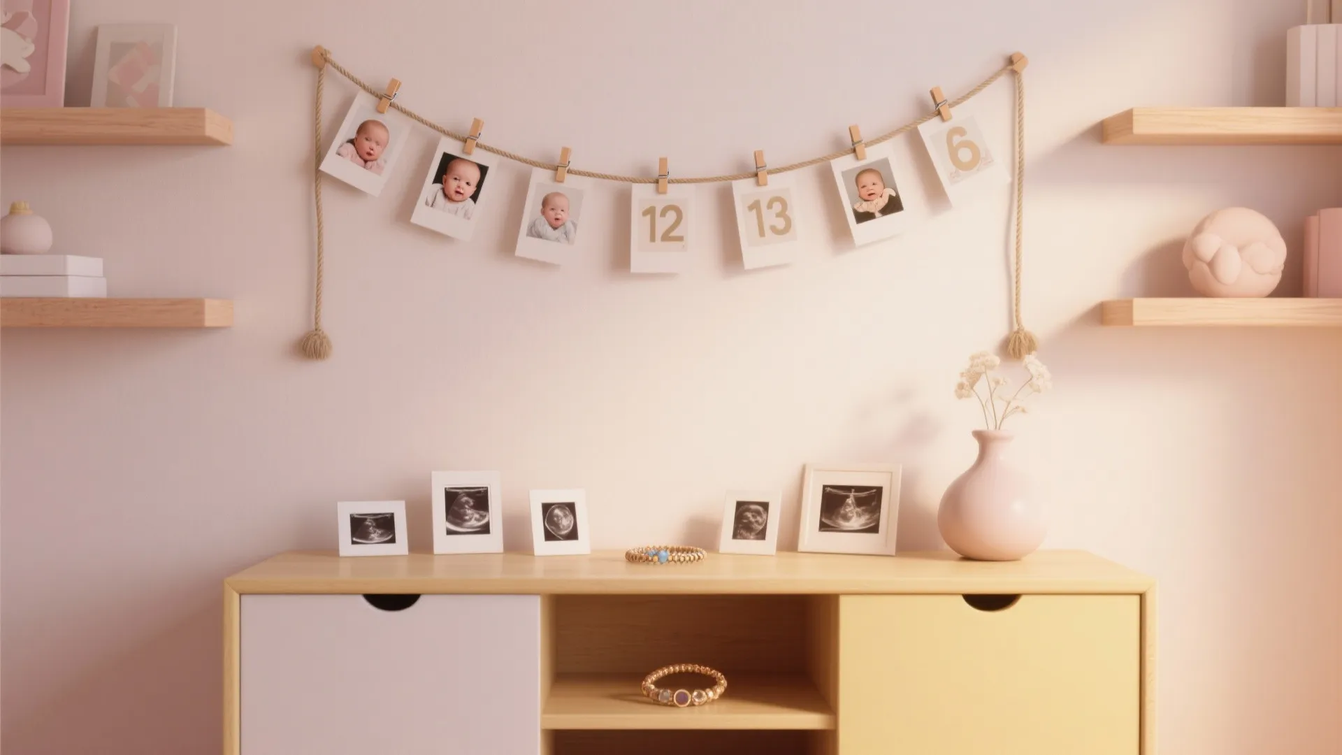 Photo Garland Timeline + Memory Table