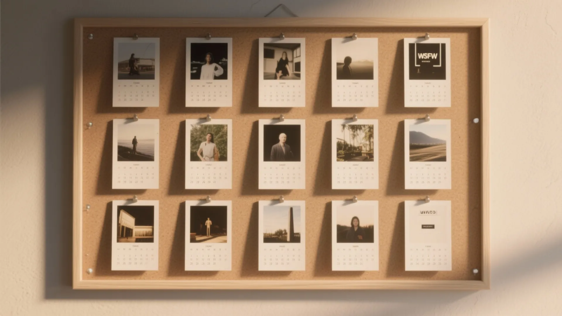 5. Photo-Grid Monthly Calendar