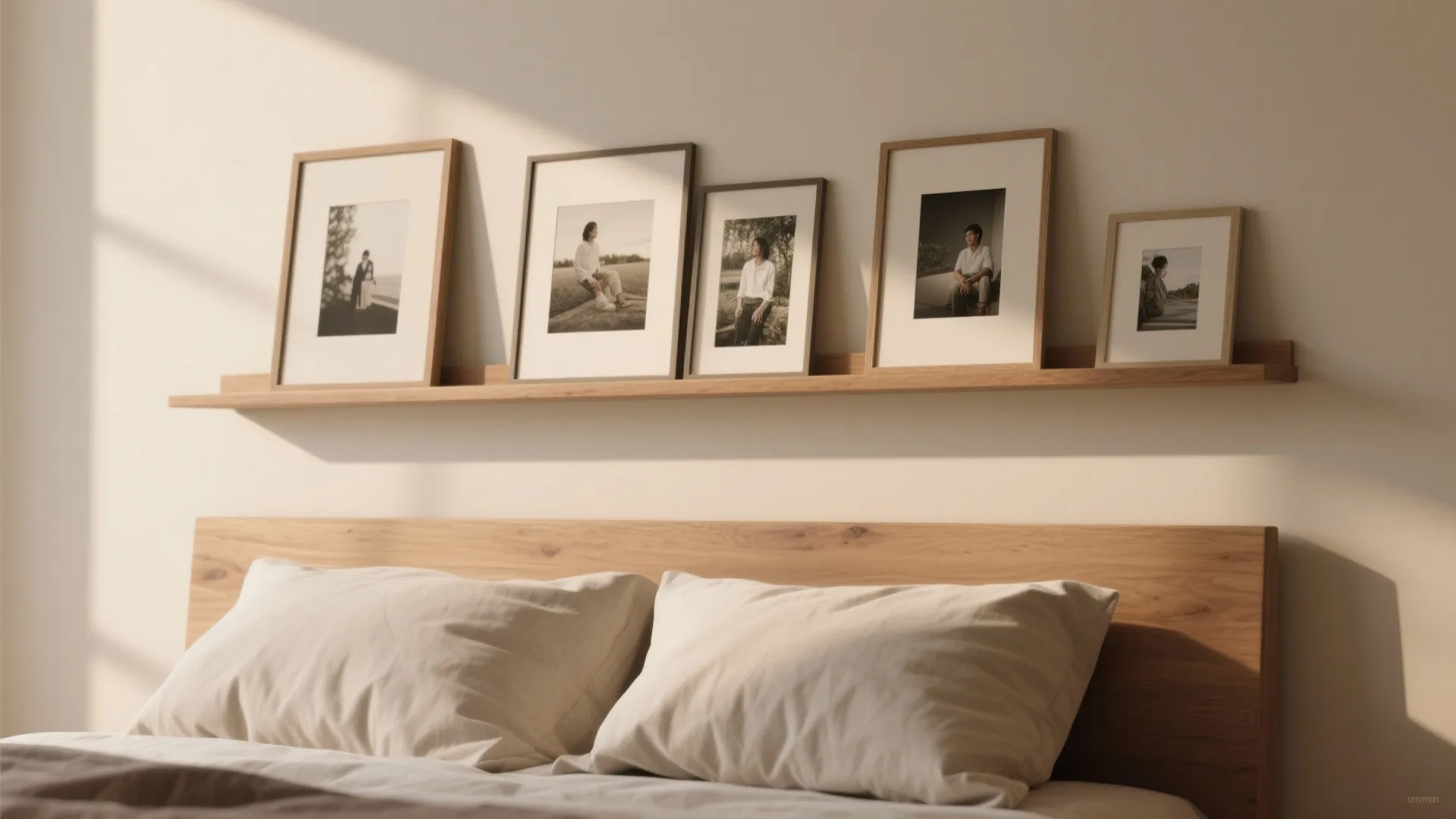 1. Curated Photo Ledge as a Rotating Gallery