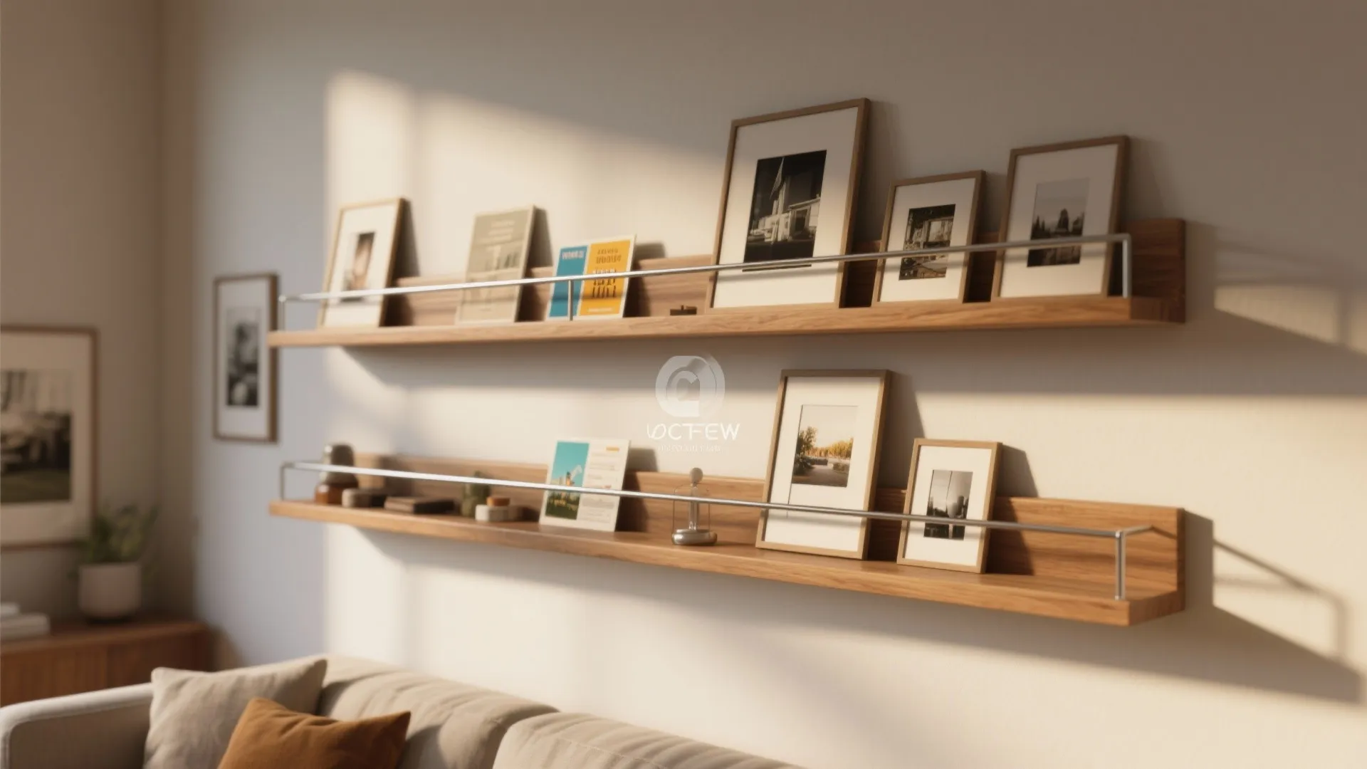 Layered Photo Ledges for a Flexible Display