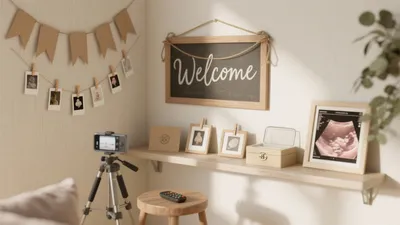 Warm Nursery Corner with Personal Touches
