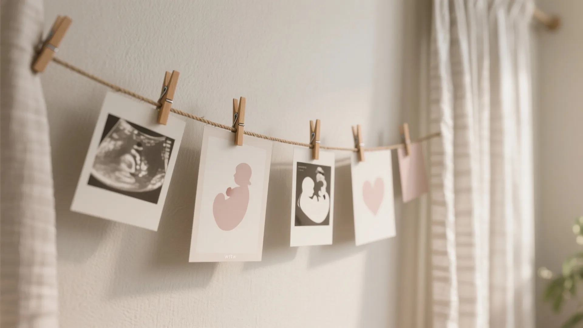 Photo Laundry Line Memory Wall