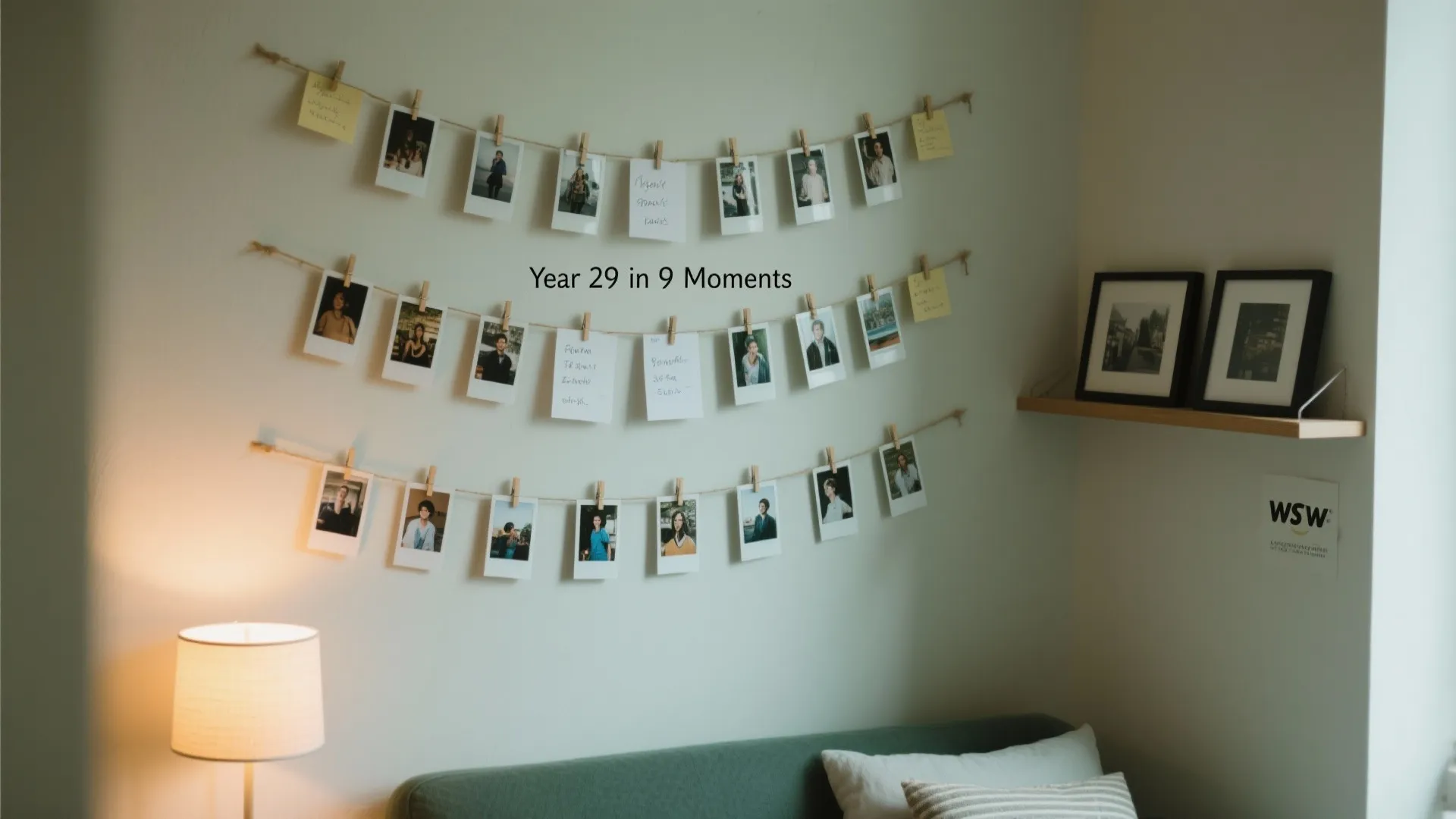 Personal Photo Story Wall