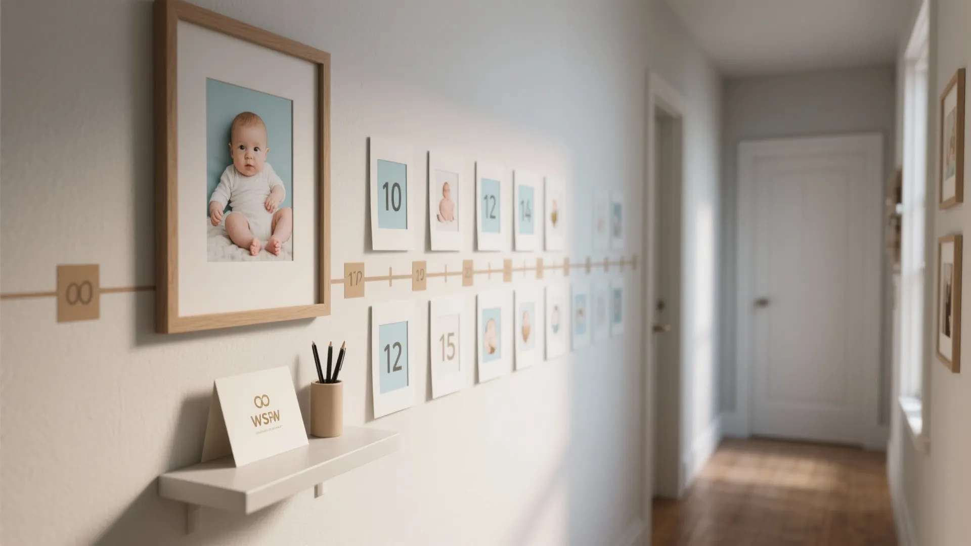 Milestone Photo Timeline and Interactive Keepsake Wall