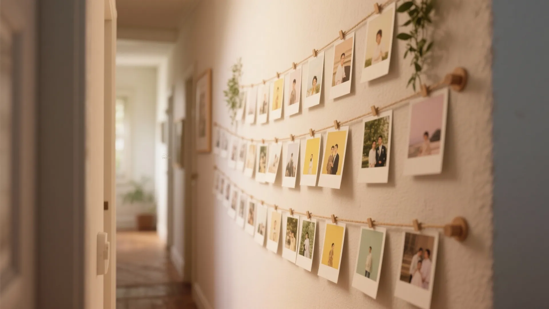 DIY Photo Timeline Backdrop Wall