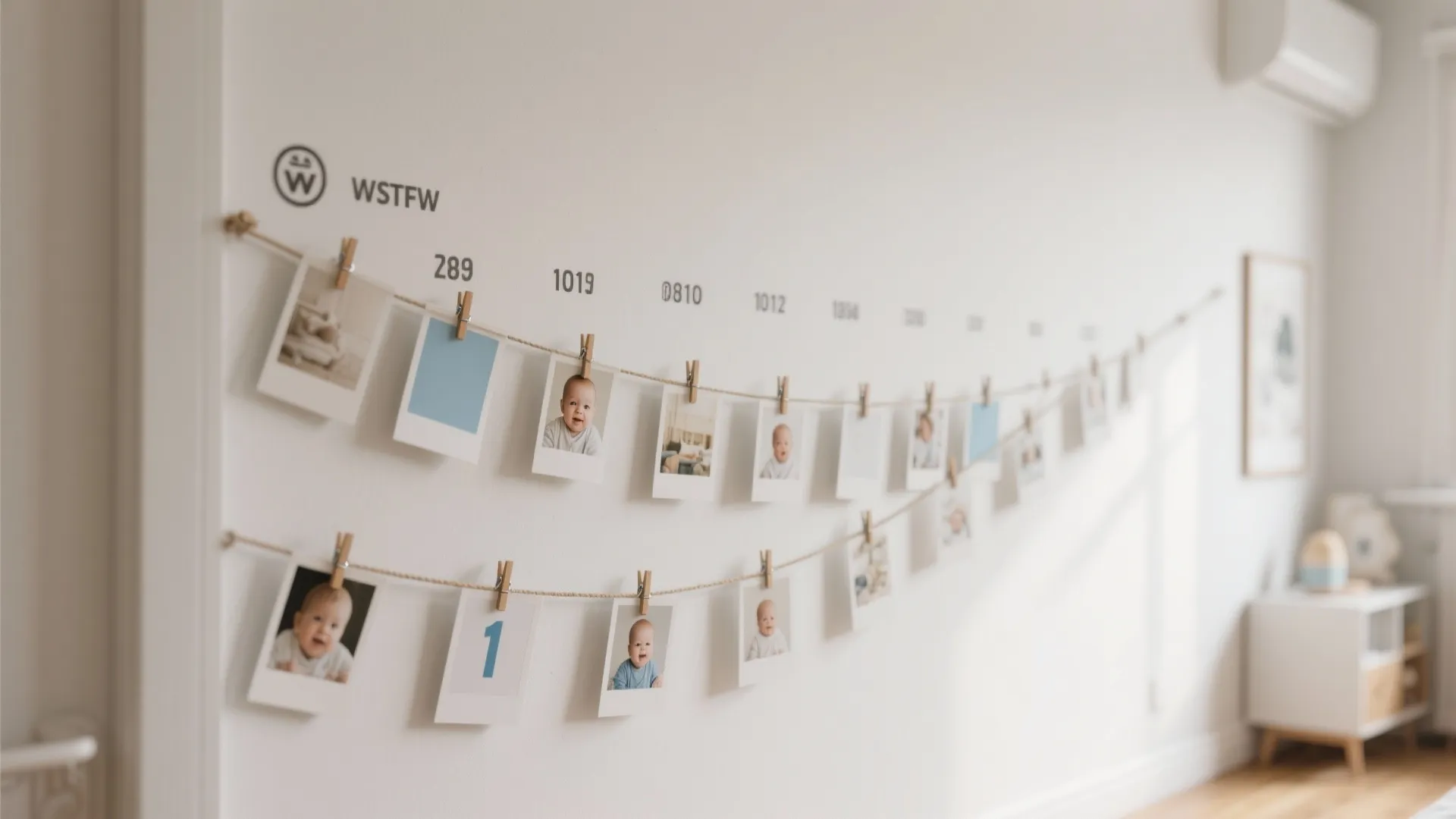 Photo Timeline Wall: Newborn to One