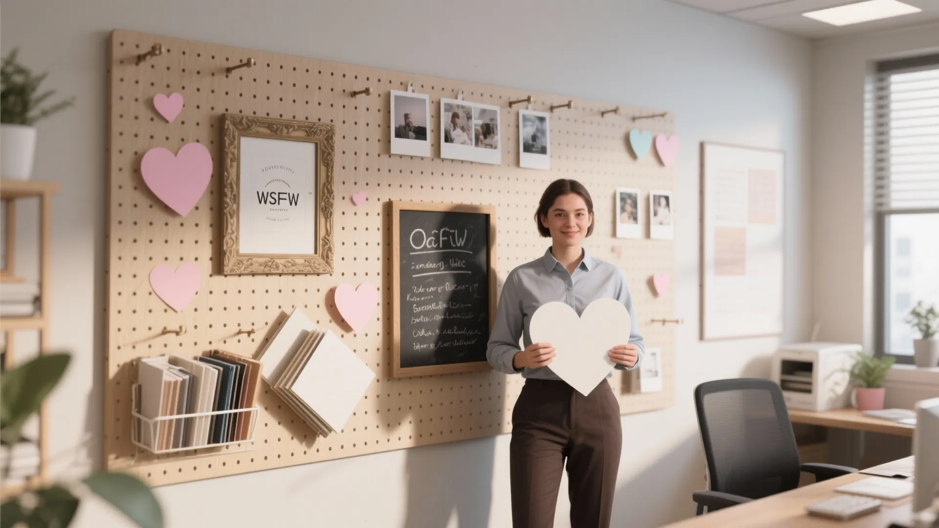 4. Instant photo wall and cozy props