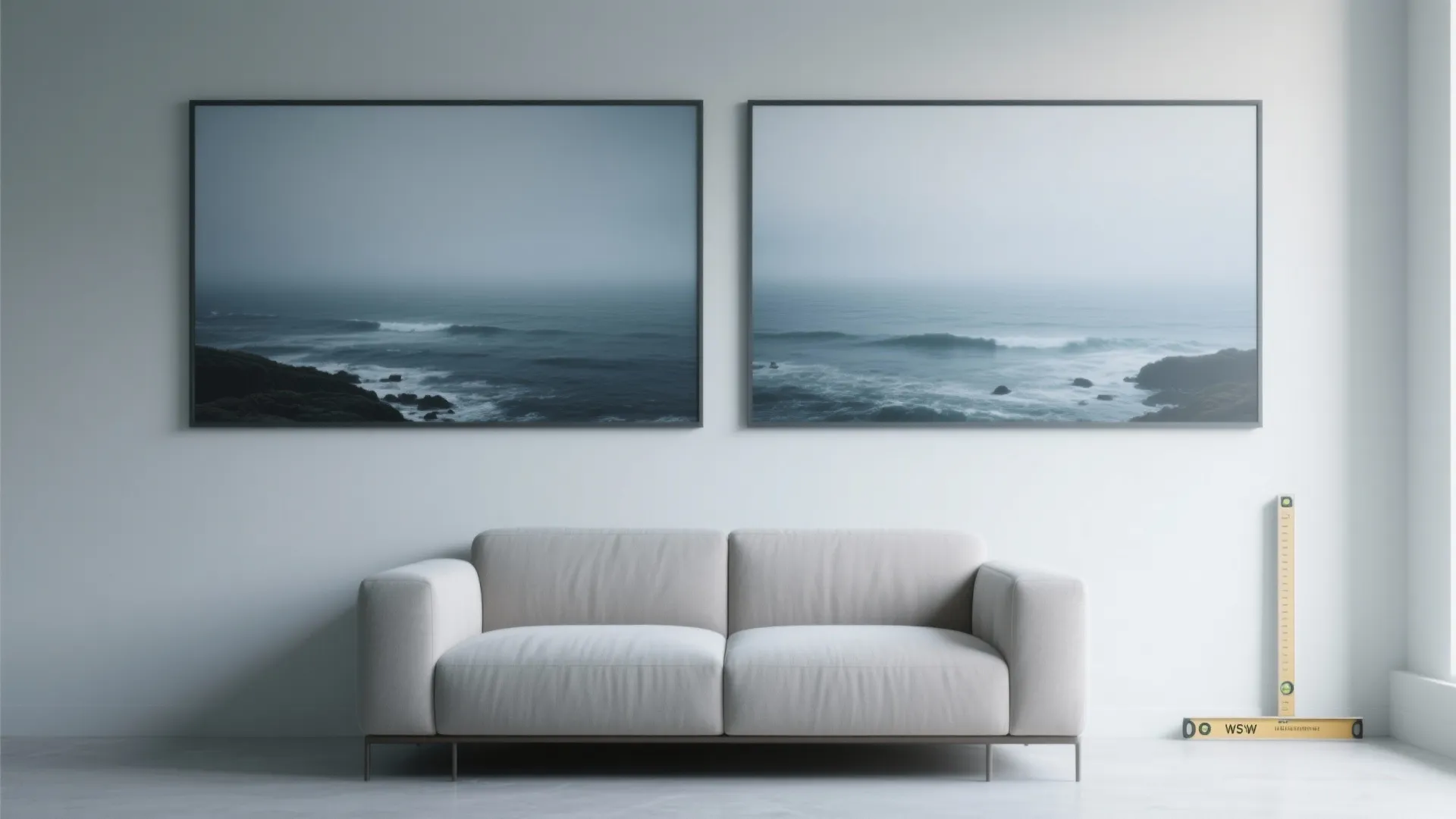 5. Photographic Diptych in Cool Tones