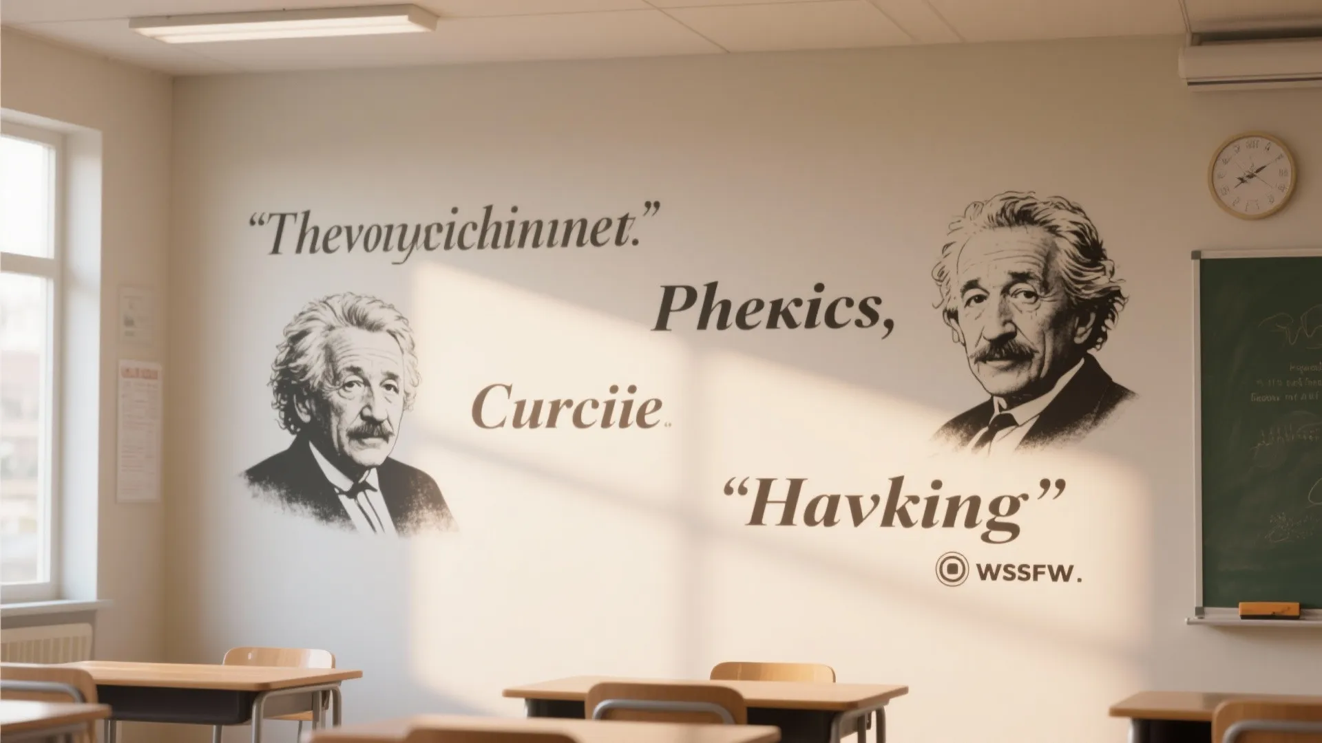 7. Quote Wall from Famous Physicists