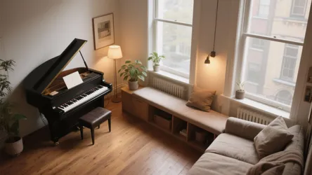 Piano Small Living Room: 5 Smart Design Ideas