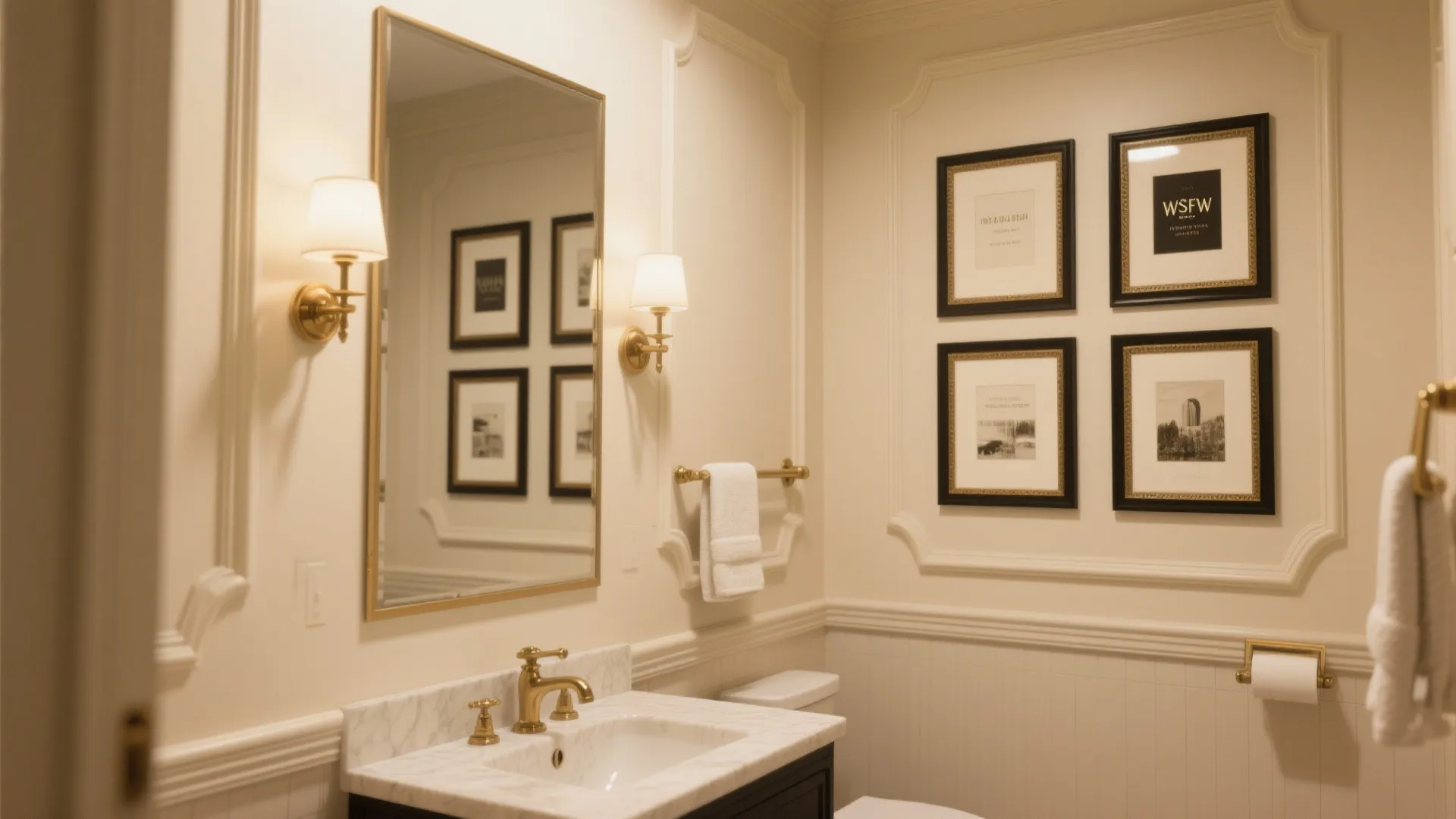 3. Picture-frame moldings for luxury on a budget