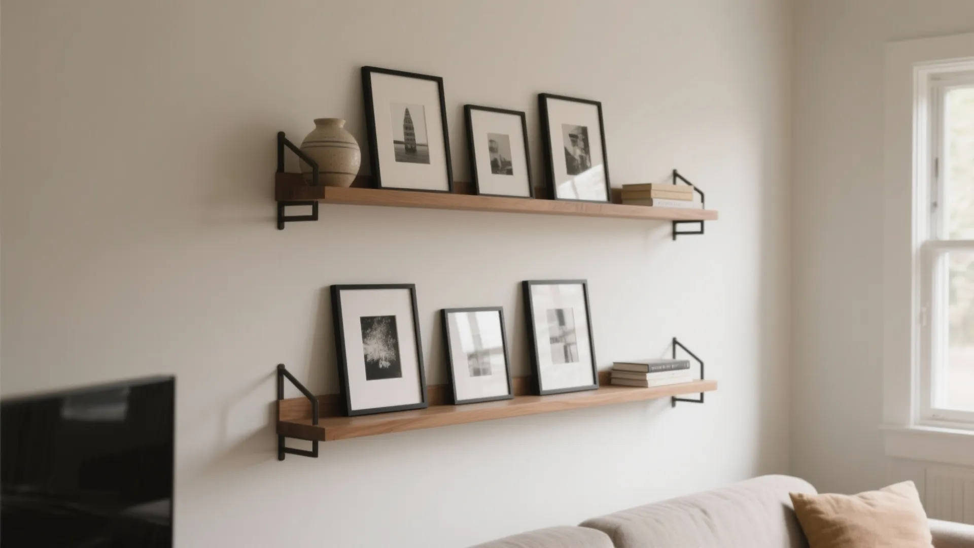 Picture Ledge for Rotating Art and Family Photos