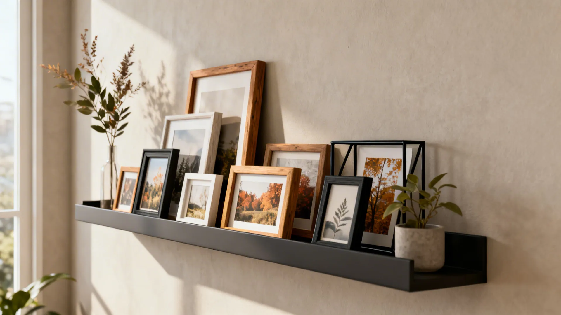 2. Slim shelf with rotating frames