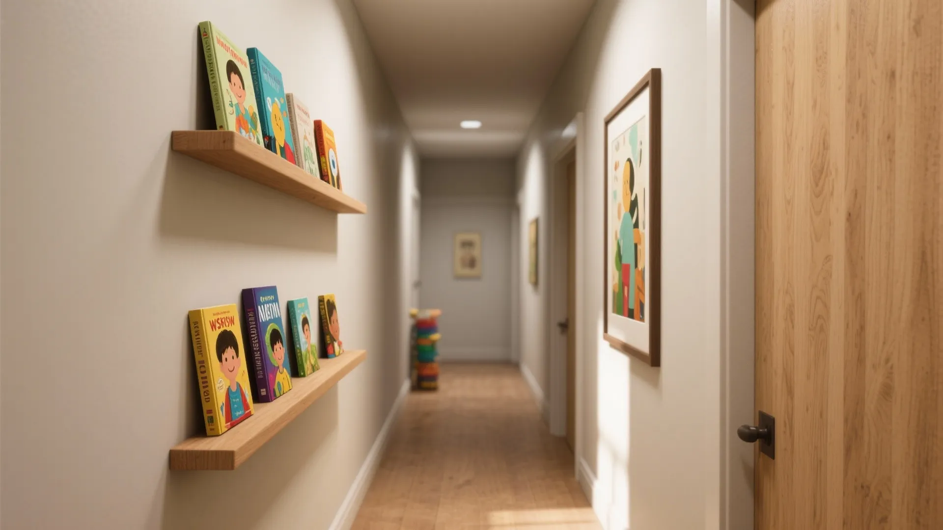 Slim Picture Ledge Shelves (Face-Out Display)