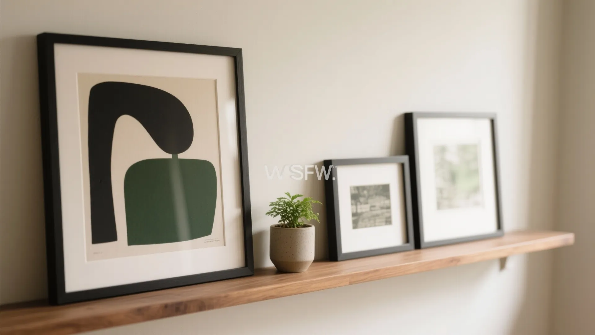 4) Picture Ledge Styling