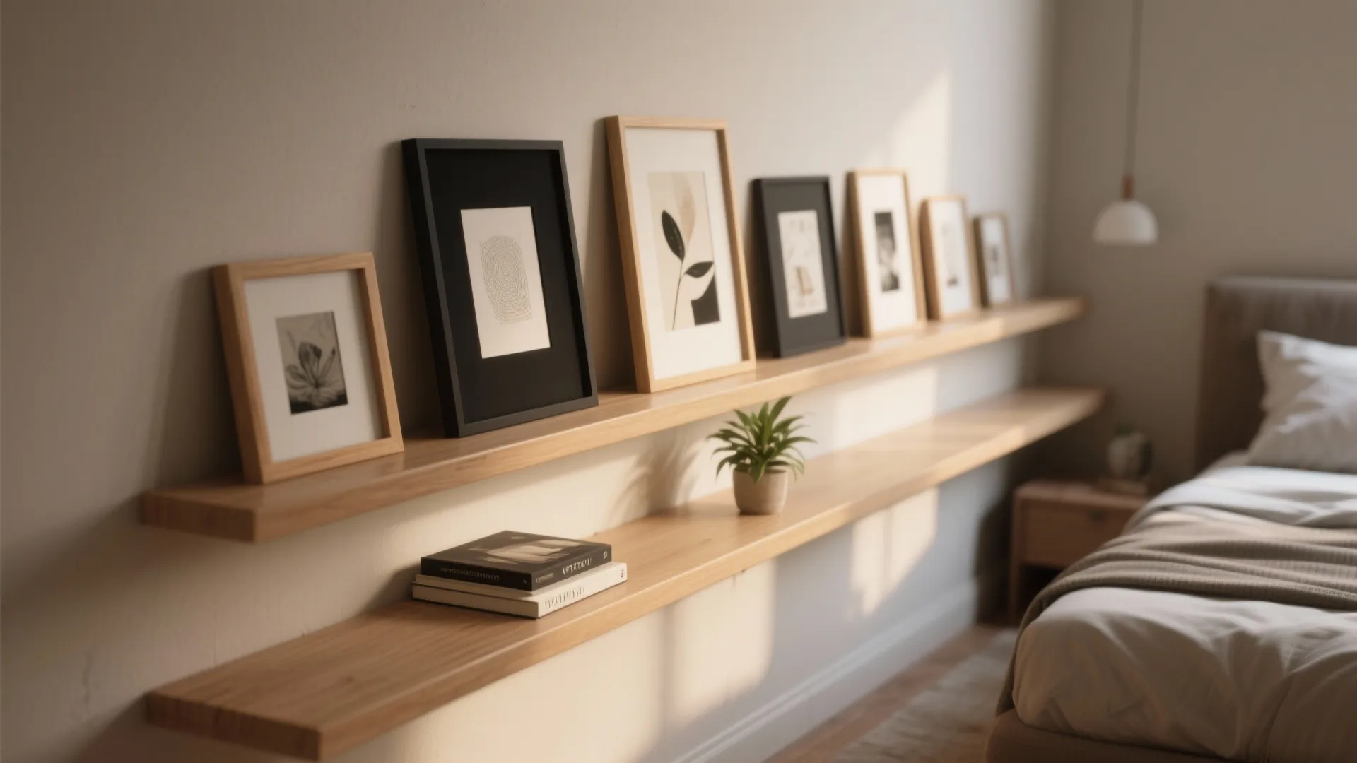 2. Picture ledges for flexible styling