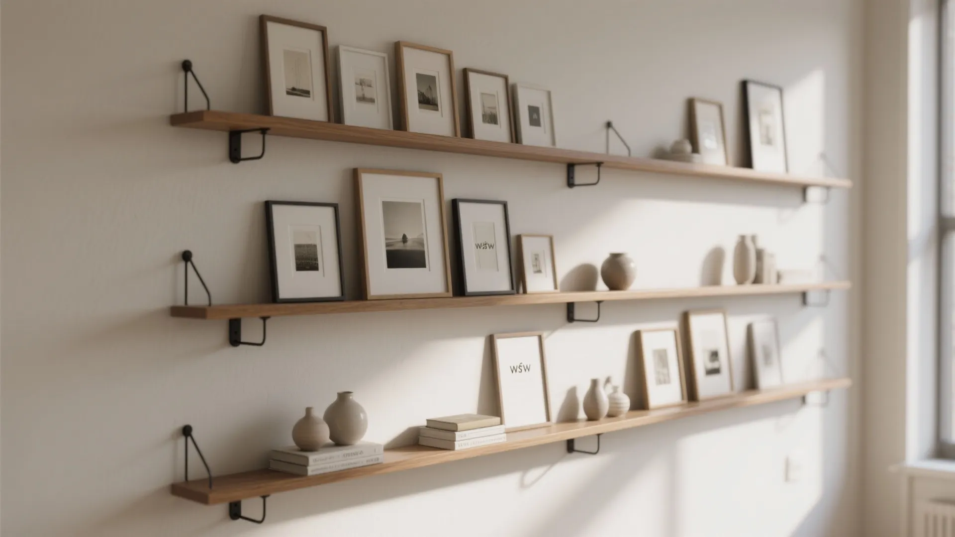 4) Picture Ledges and Rails for Rotation