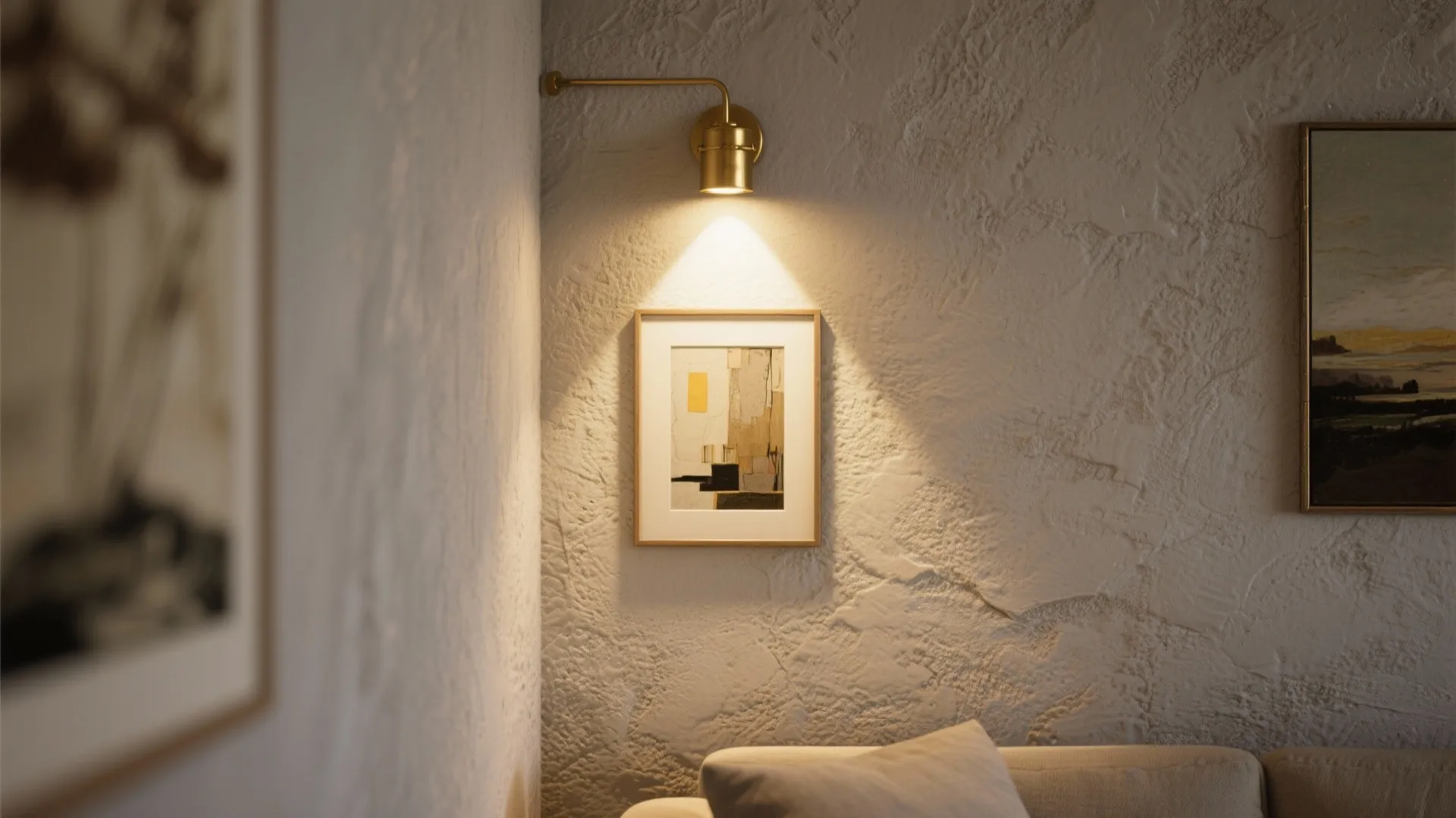 4. Brass Picture Light as Accent