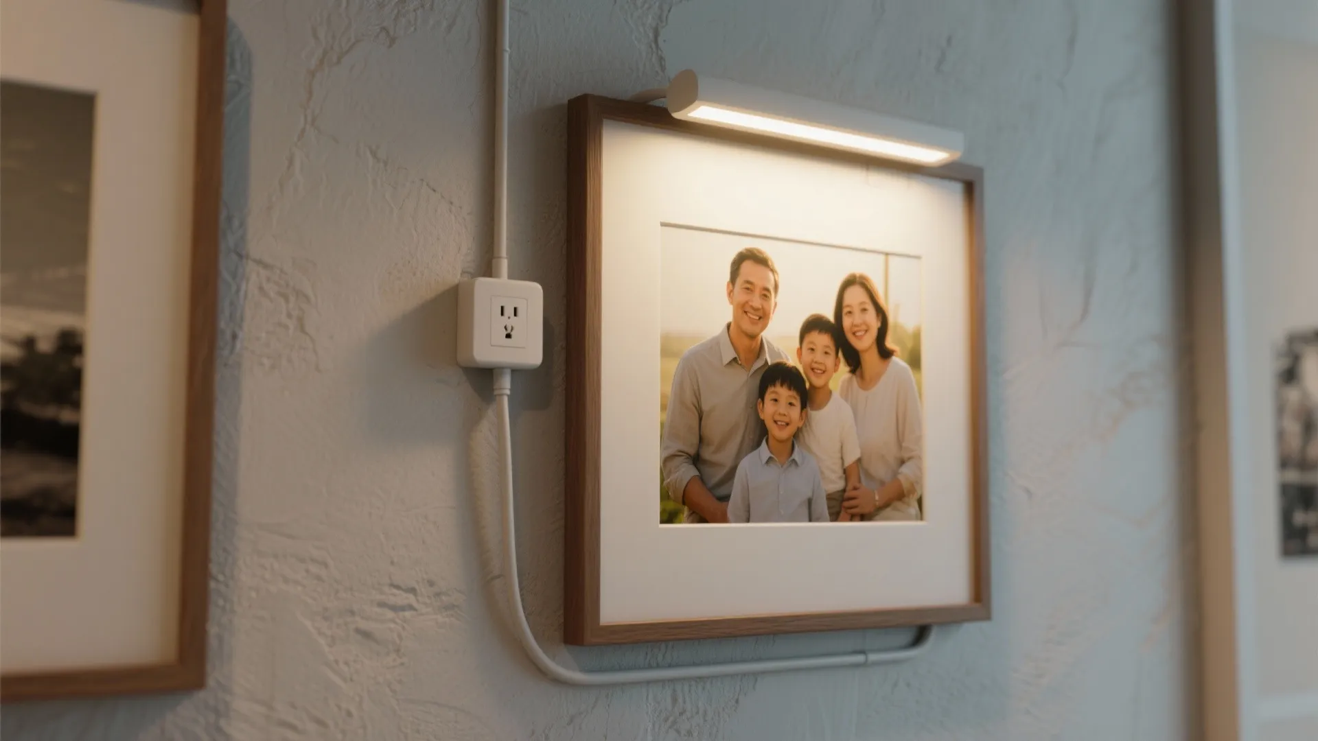 2. Plug-in picture lights to highlight art