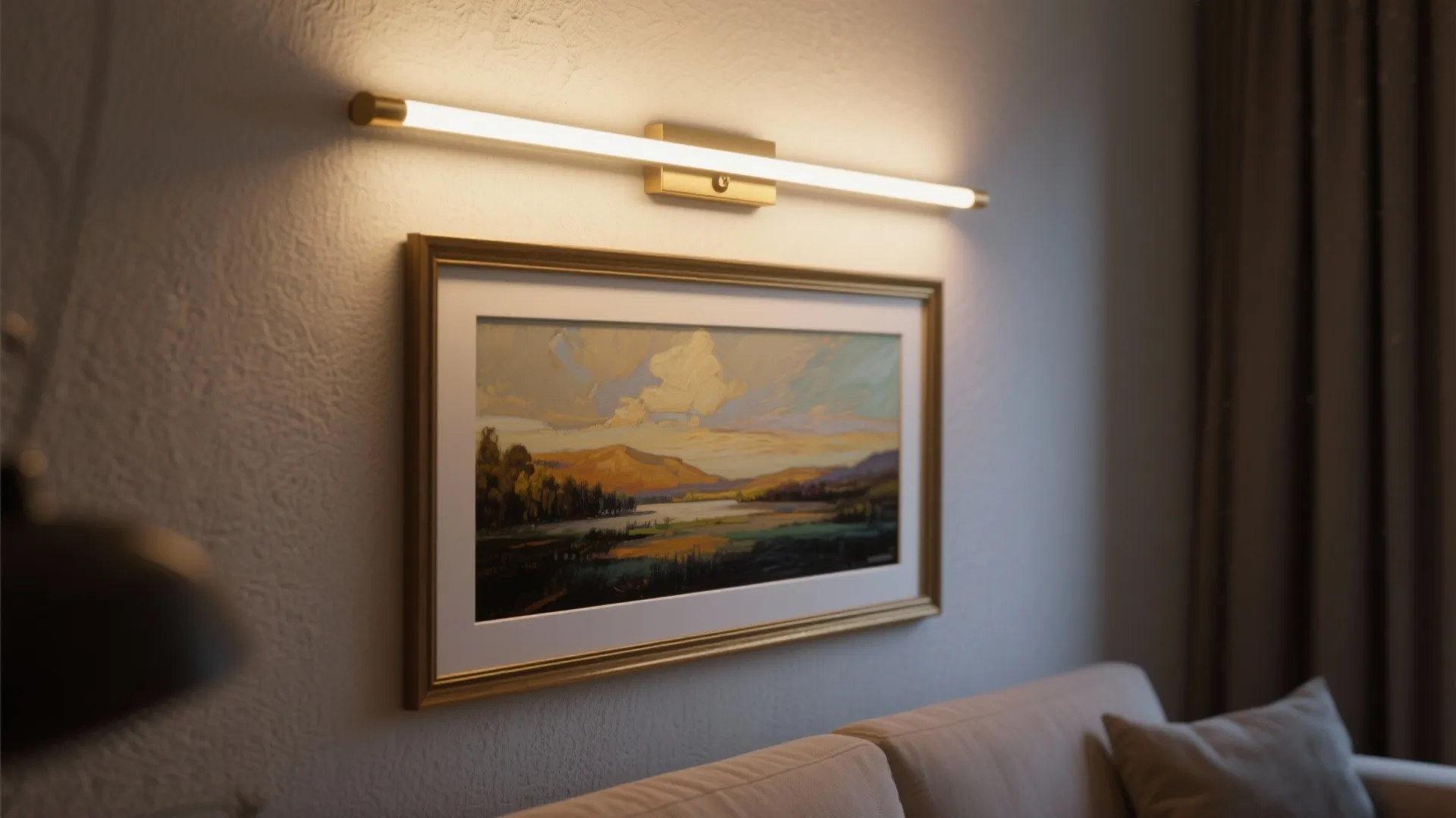 3. Art-focused picture light mount