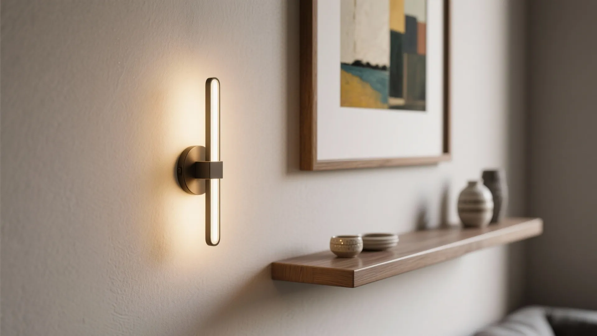3. Picture-light sconces that double as artwork