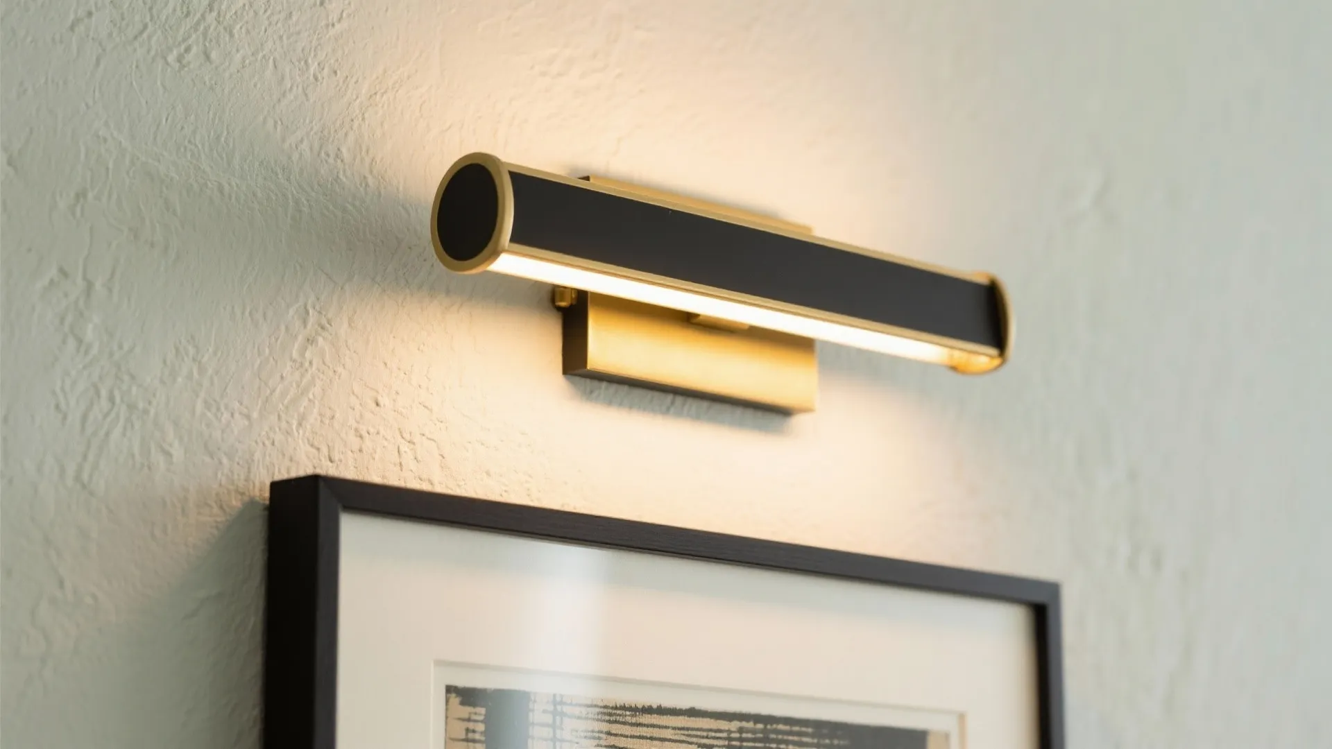 4) Layered wall lighting: sconces, picture lights, and LED wash