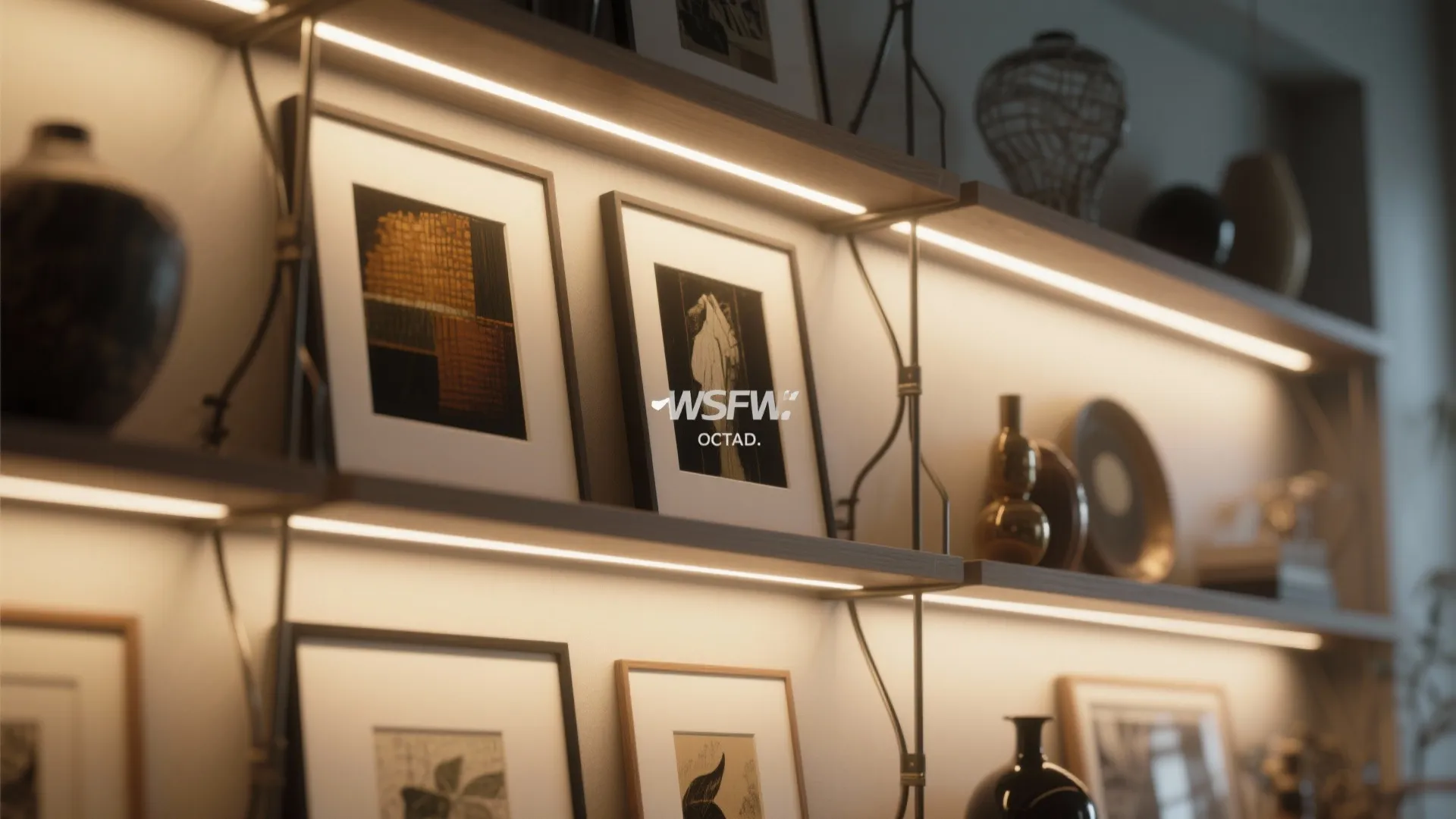 3. Picture lights and accent lighting to elevate décor