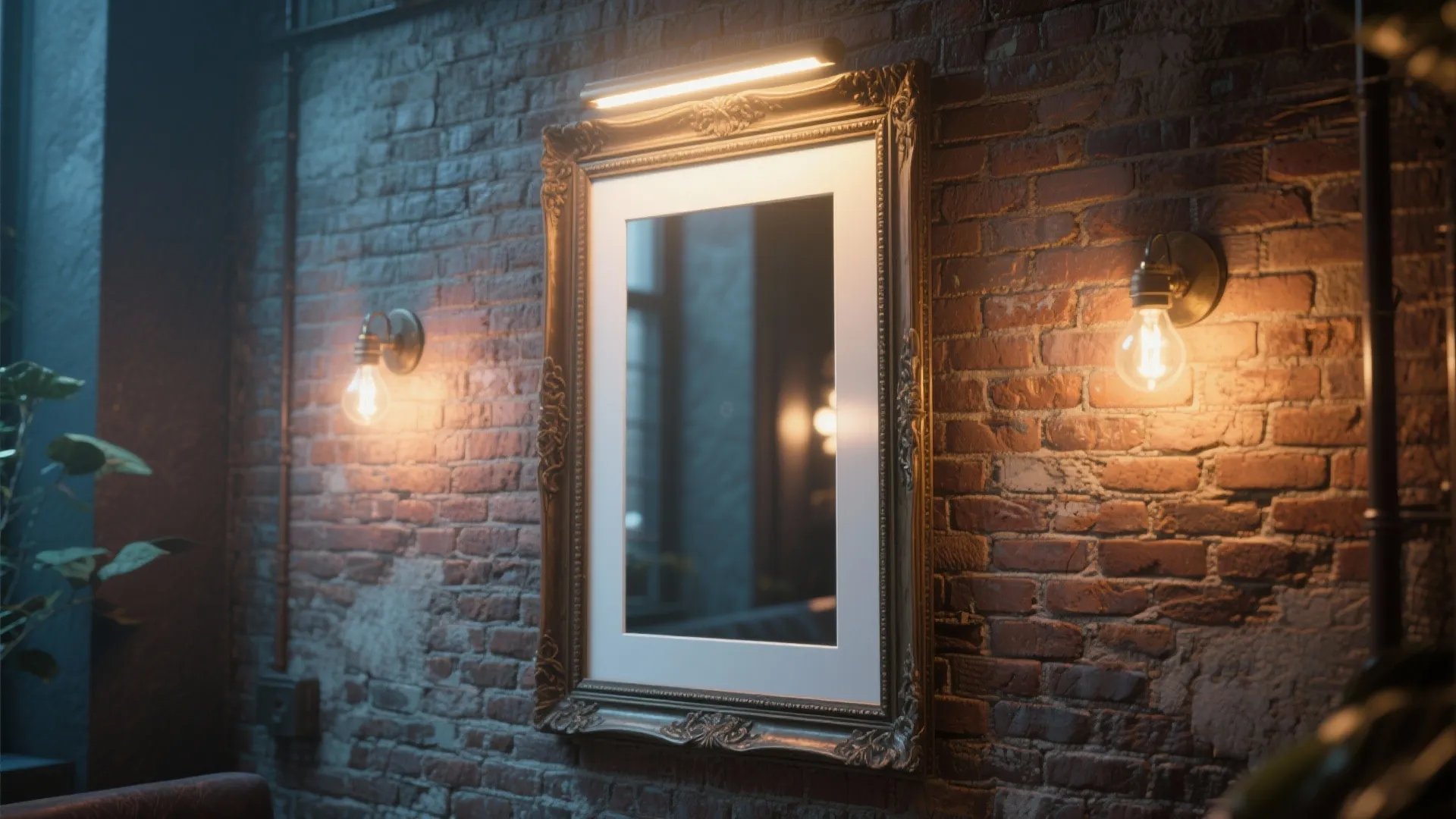 4. Picture lights to frame focal points