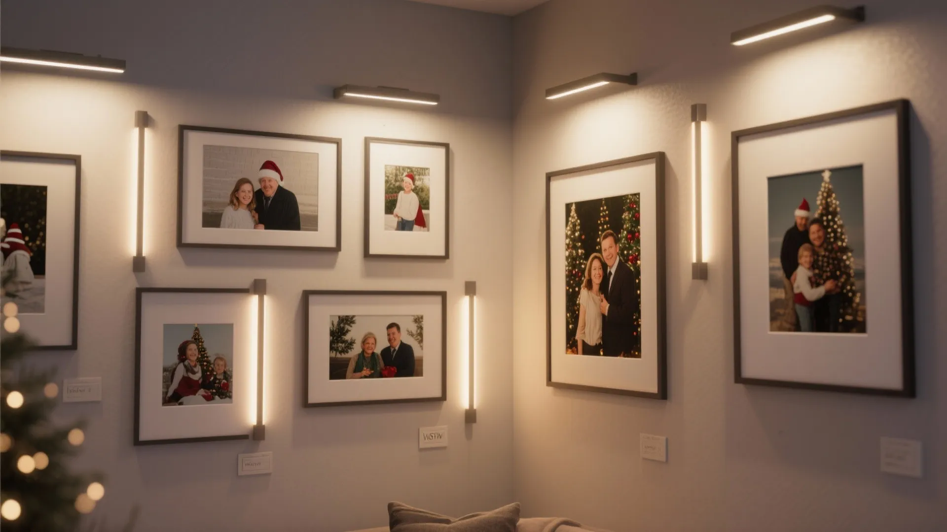 4. LED Picture Lights for Mini-Galleries