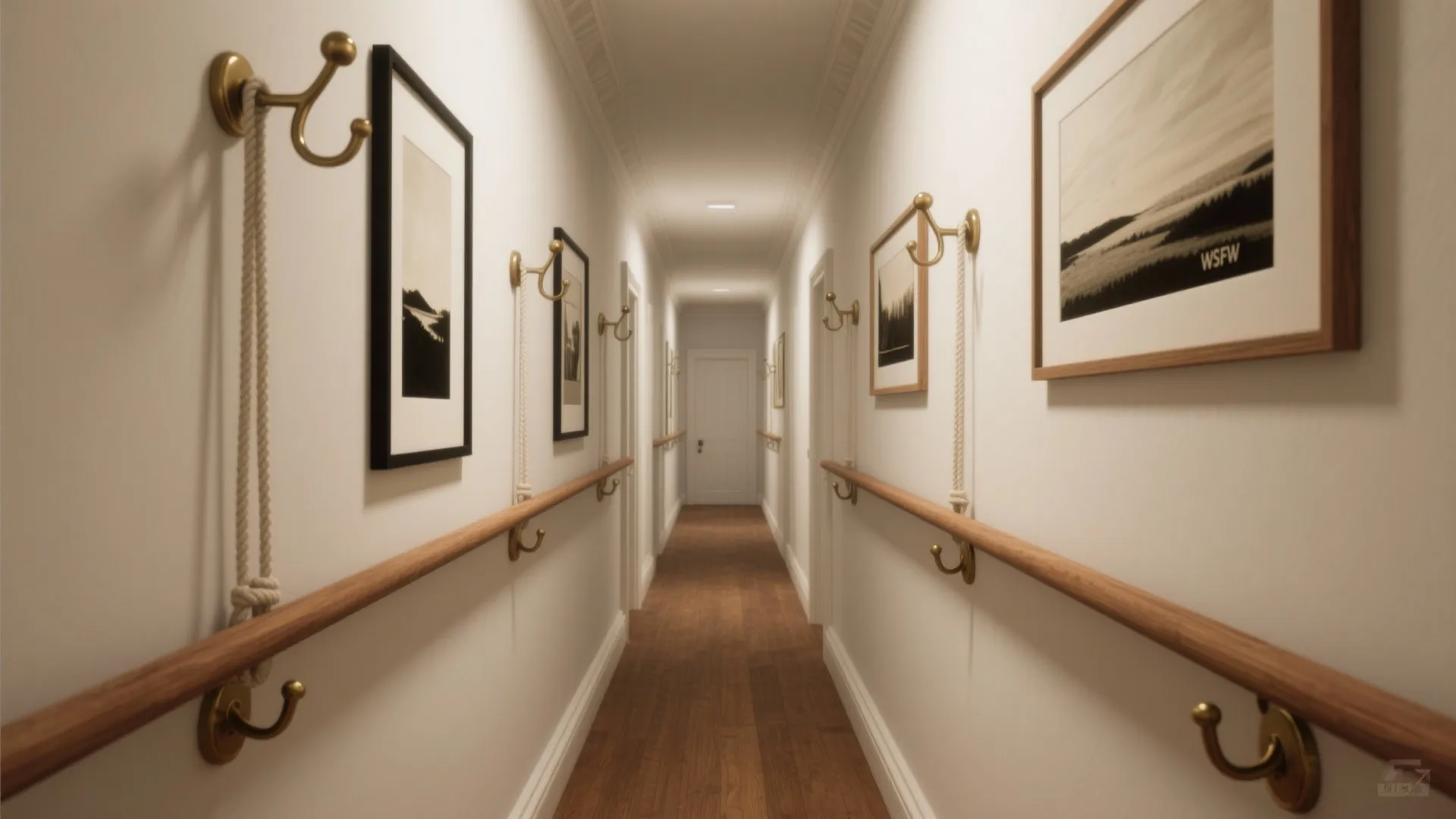 2) Picture Rail Galleries Without Holes