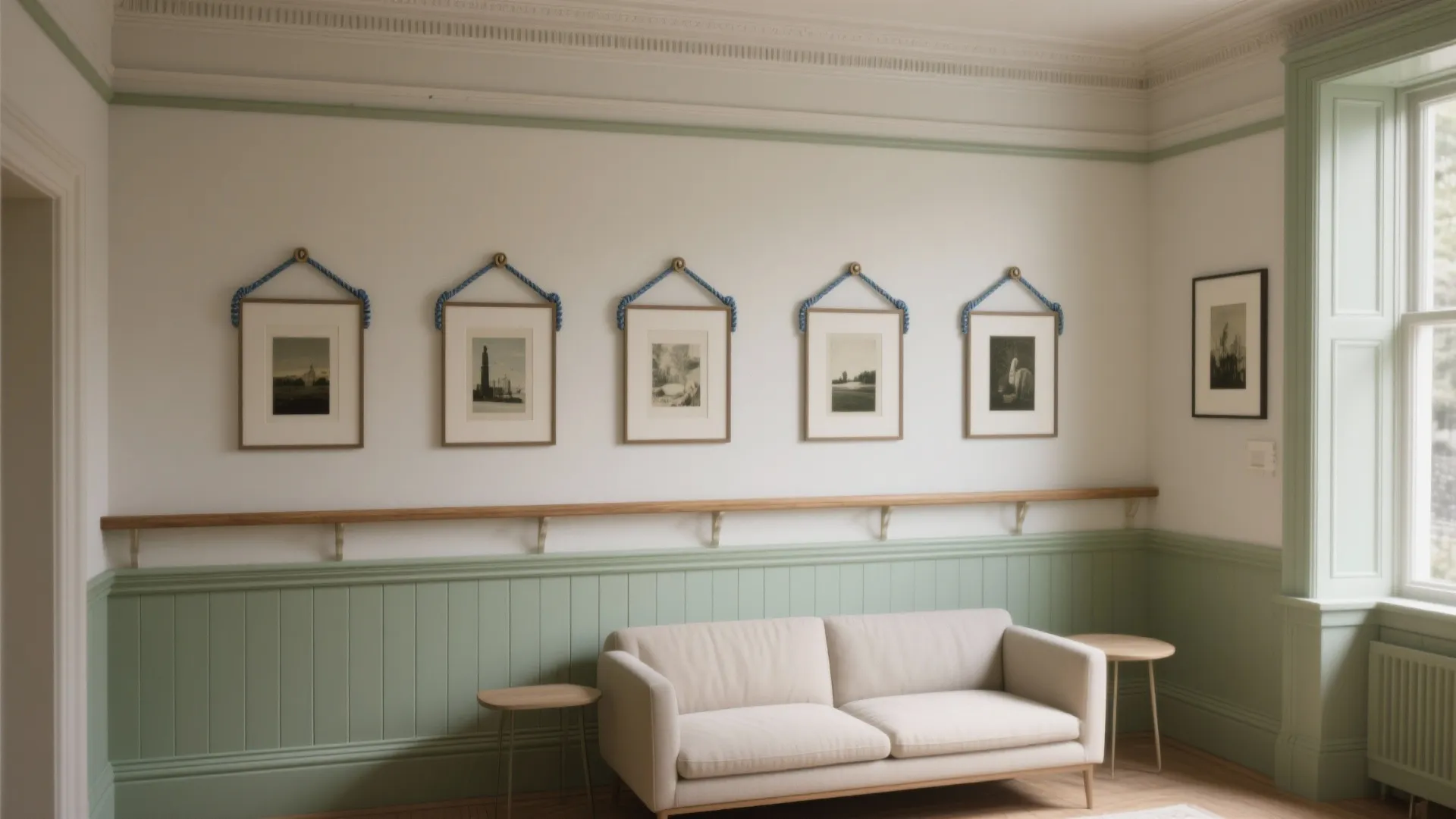 Picture Rails and Layered Molding for Flexible Art