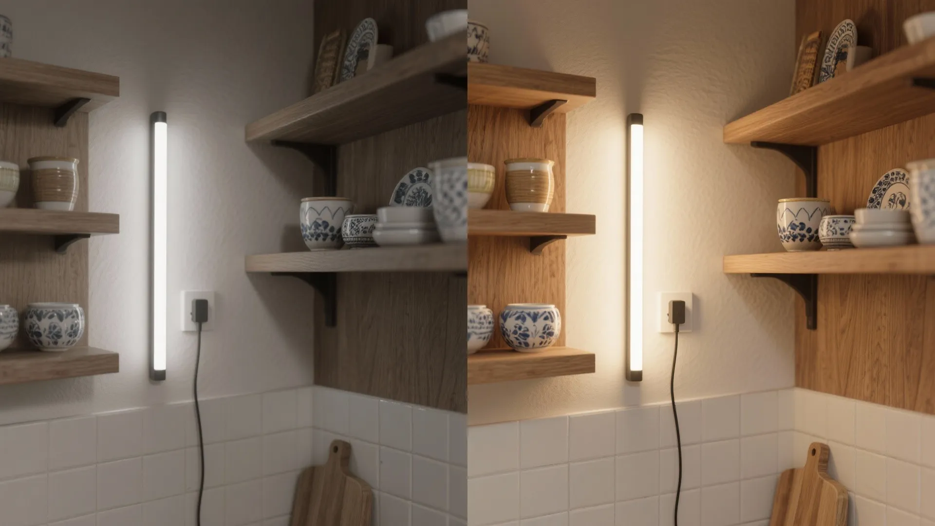 Plug-In Picture Lights for Open Shelves