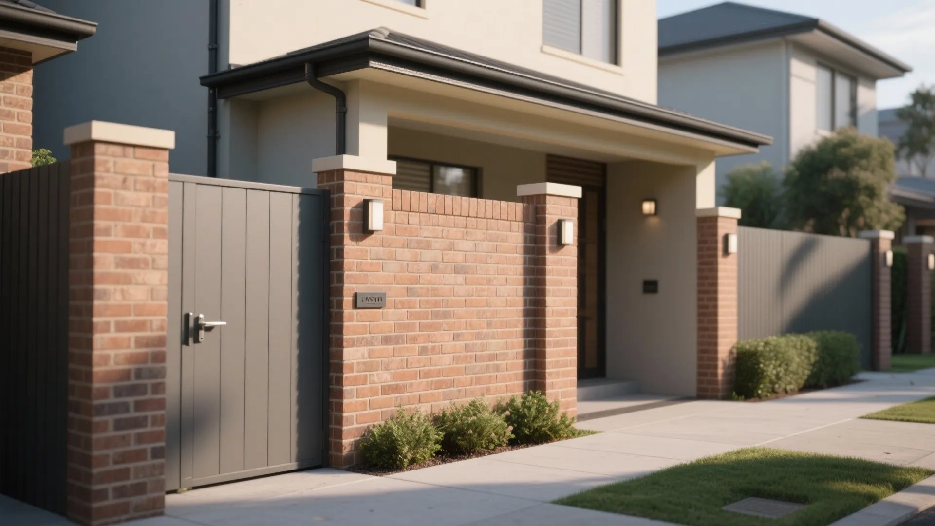 Minimalist Brick Pier-and-Panel Rhythm